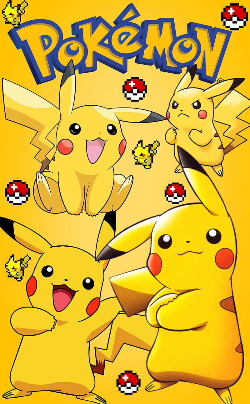 Realza tus paredes con un vibrante póster Pokémon de Pikachu Fondos de pantalla