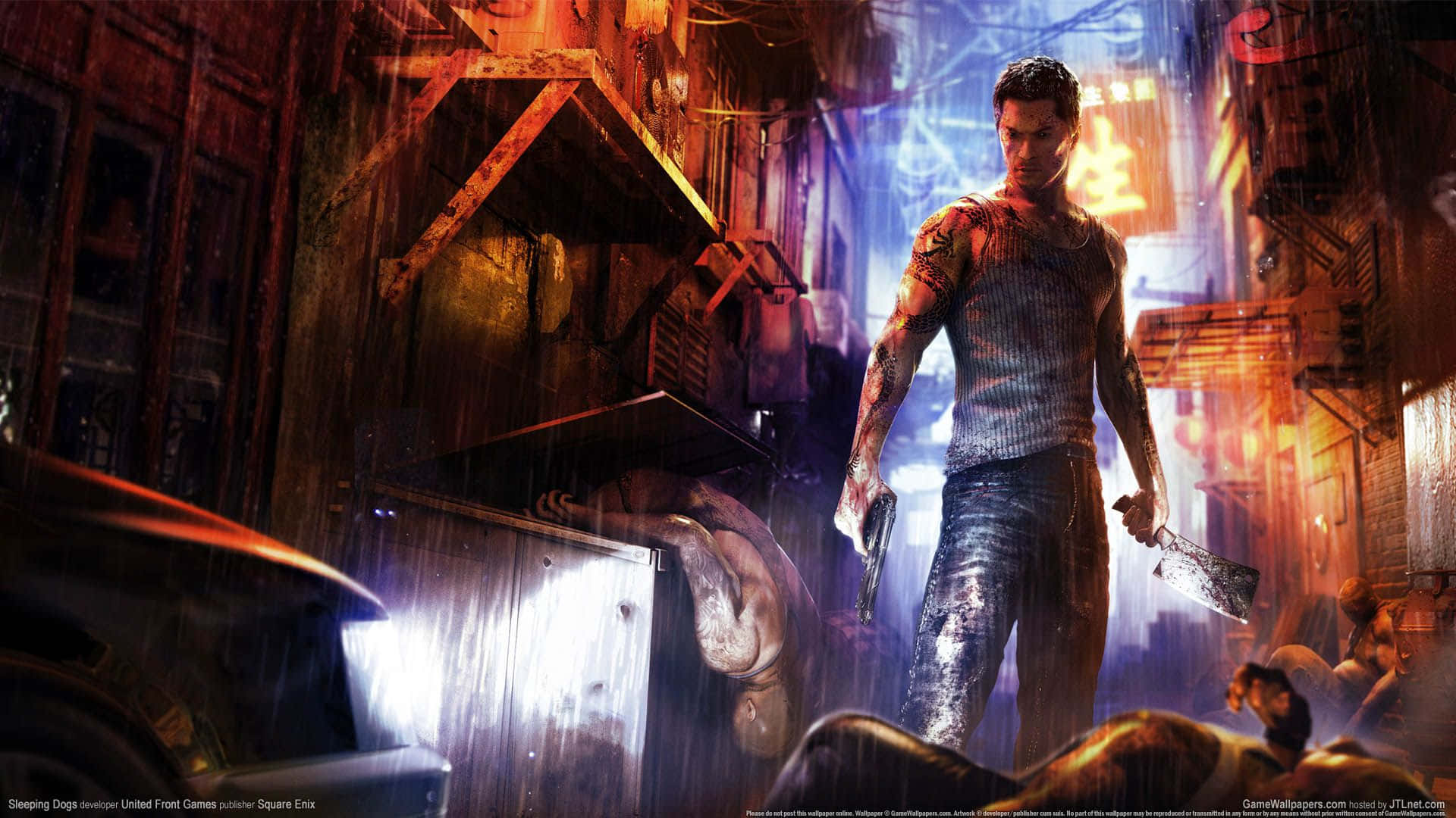 Recorre las calles de Hong Kong como el policía encubierto Wei Shen en el aclamado juego “Sleeping Dogs”. Fondos de pantalla