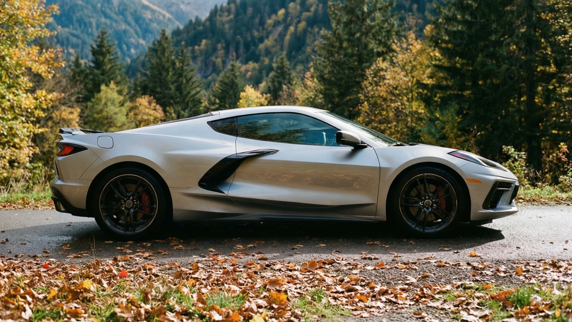 Recorrido Otoñal del Corvette Fondos de pantalla