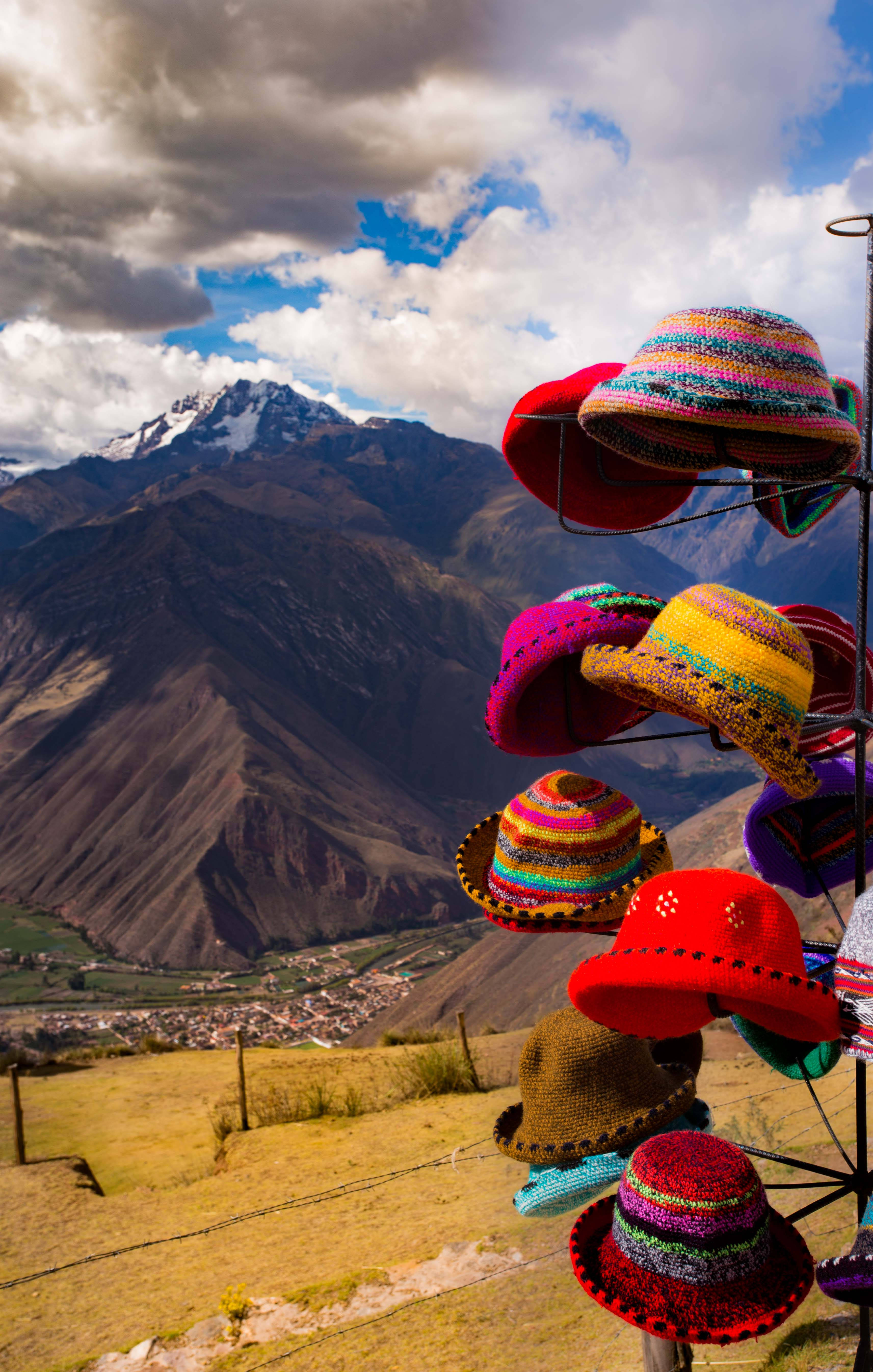 Recuerdos de sombreros del Valle Sagrado Cusco Perú Fondos de pantalla