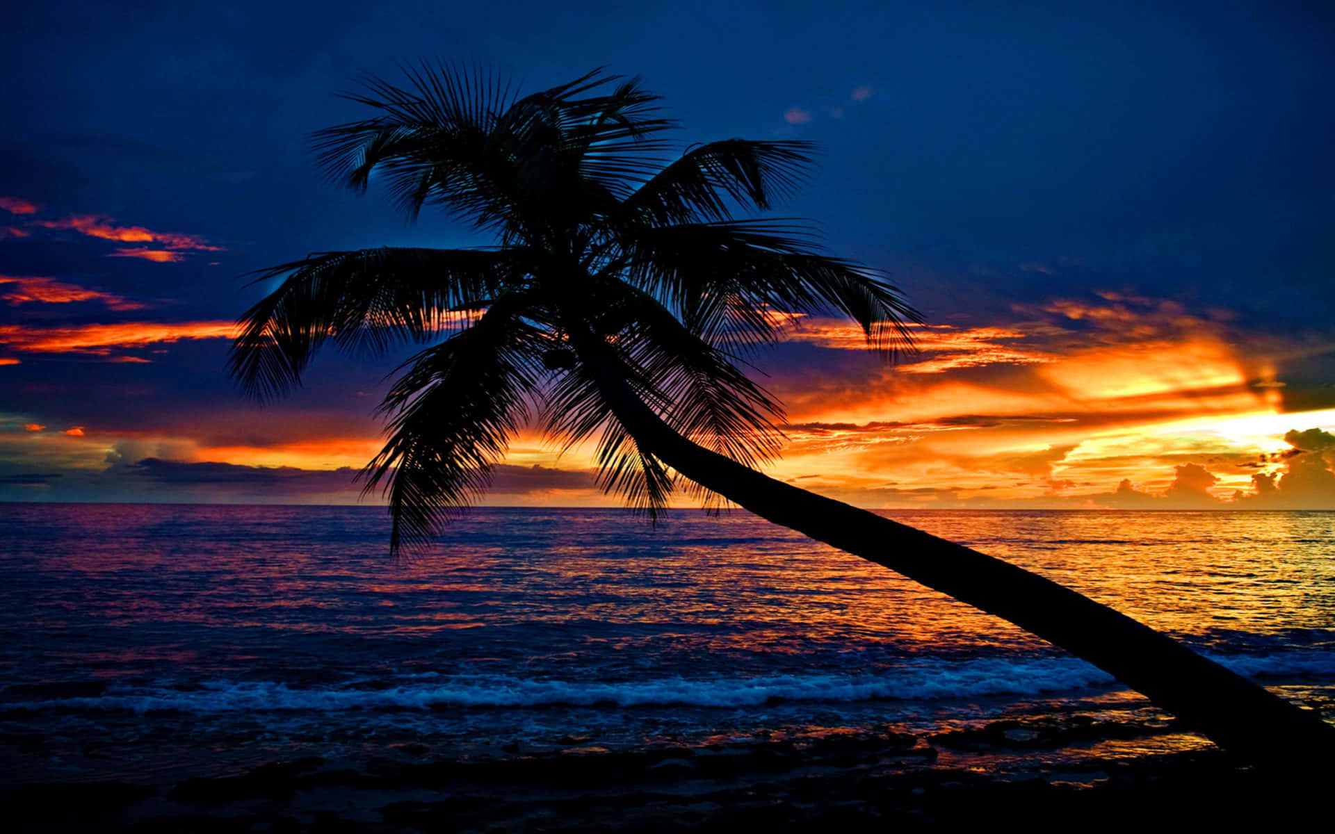 Recuerdos inolvidables en esta puesta de sol en la playa Fondos de pantalla