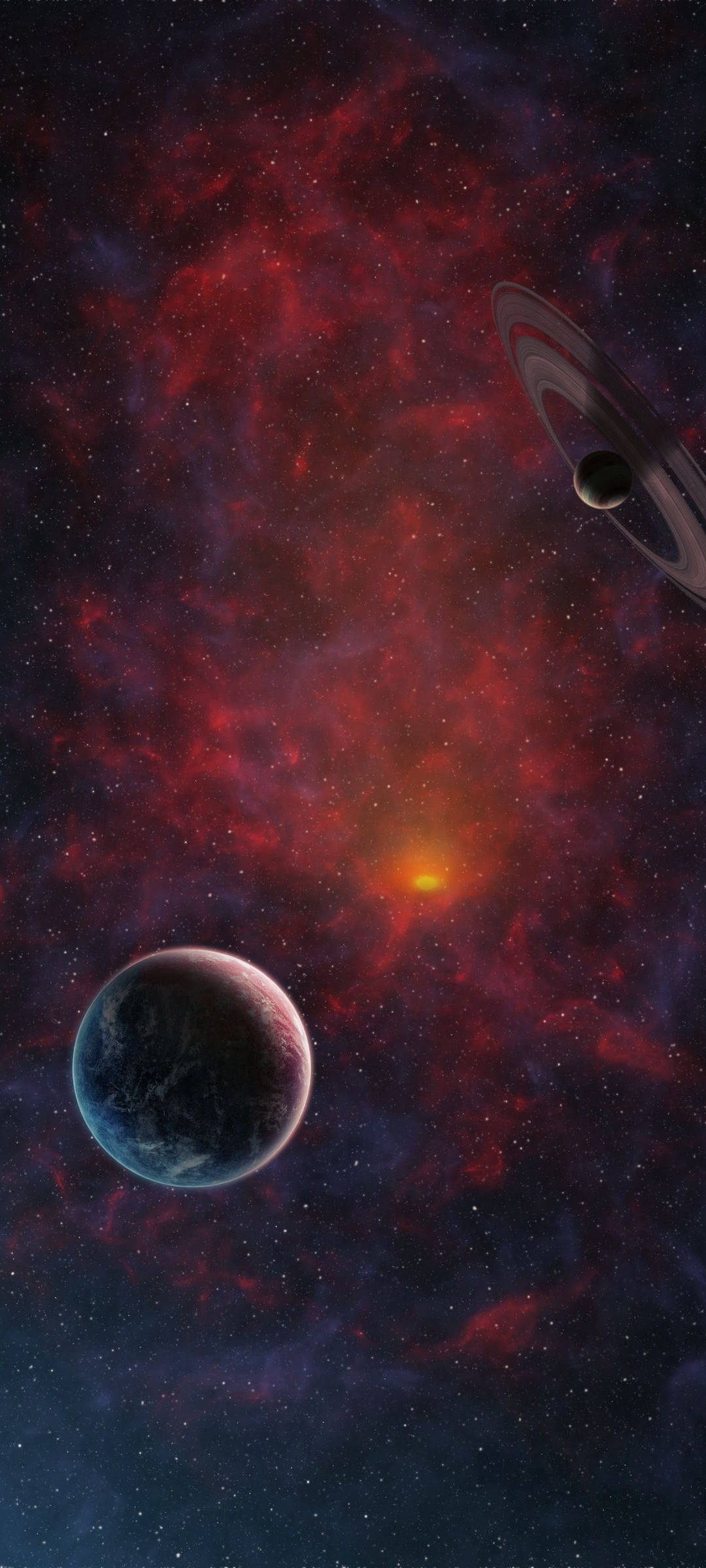 Redmi Note 10 Espacio Alien Rojo Fondos de pantalla