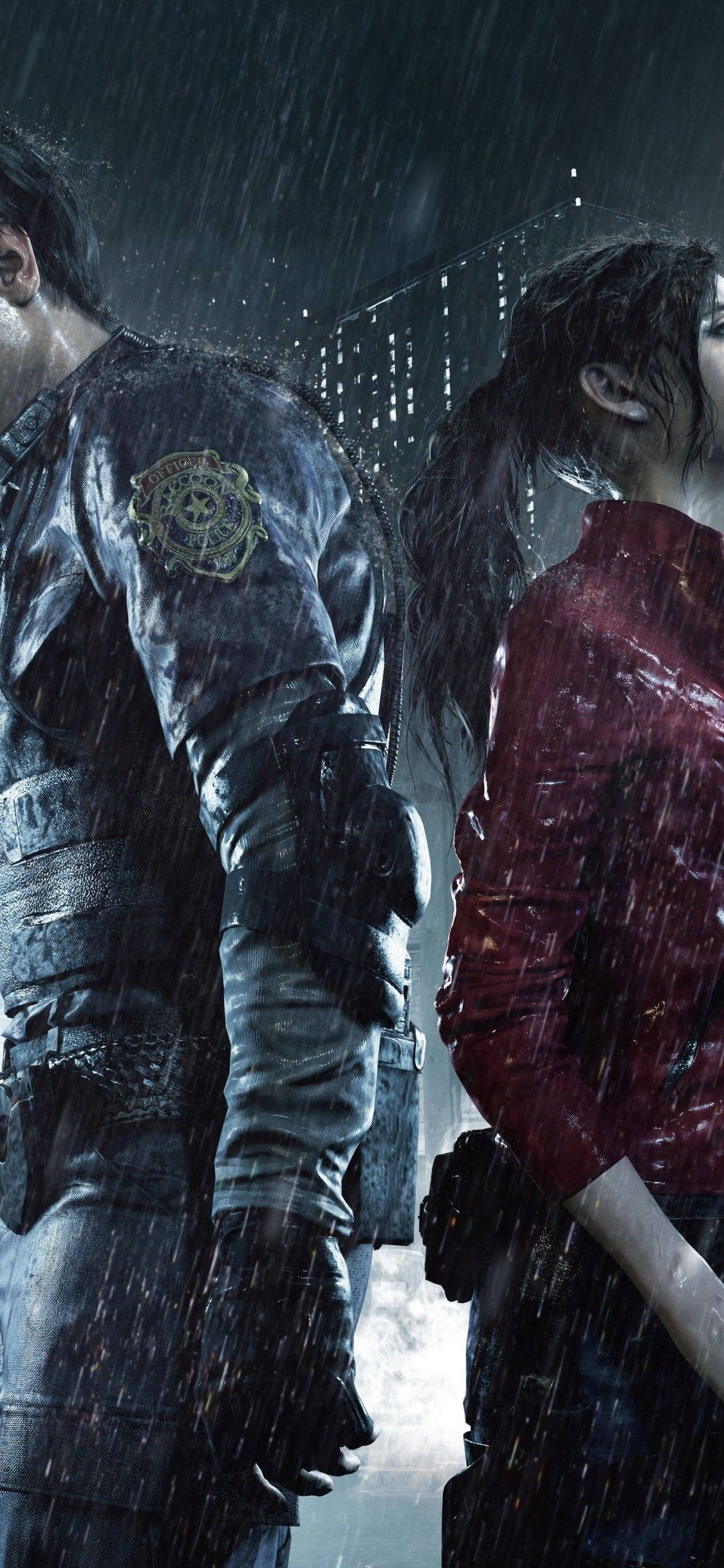Reencuentro de Amigos: Leon Kennedy y Claire Redfield en Resident Evil 2 Remake Fondos de pantalla
