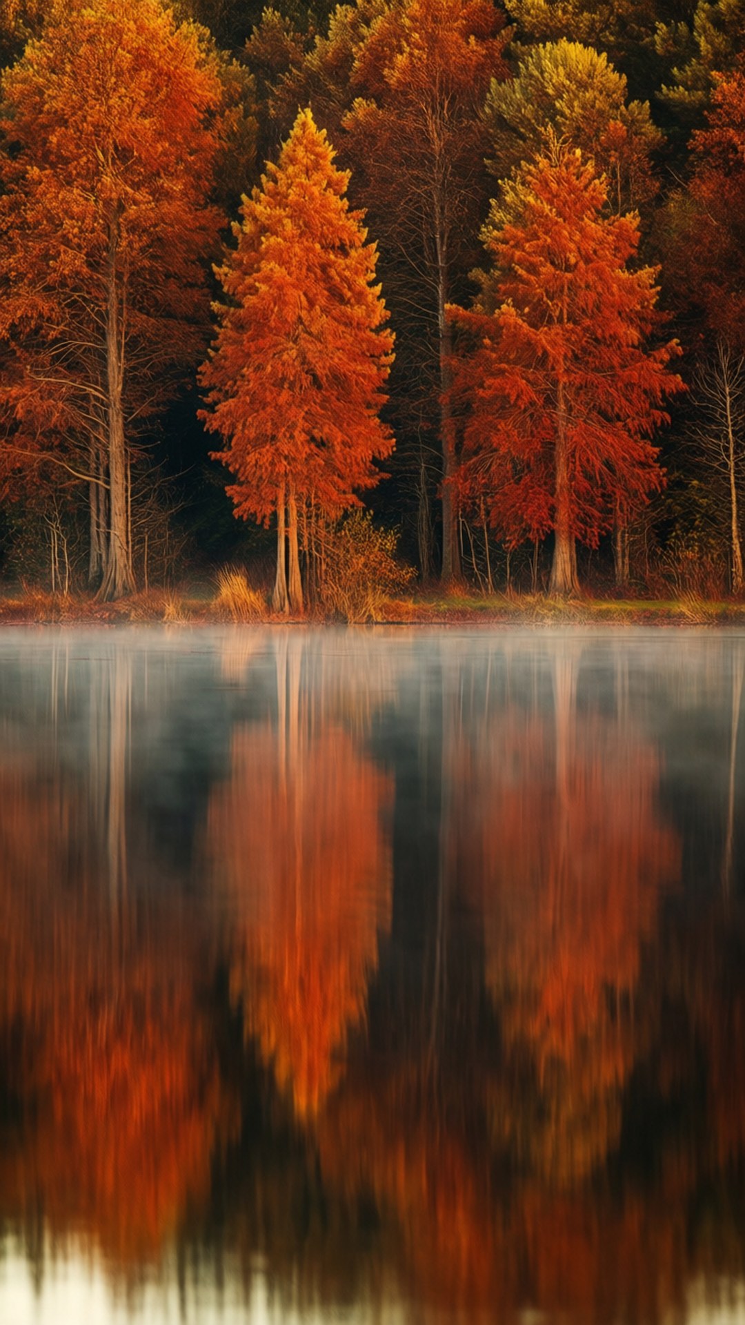 Reflejo de Lago en Otoño Fondos de pantalla