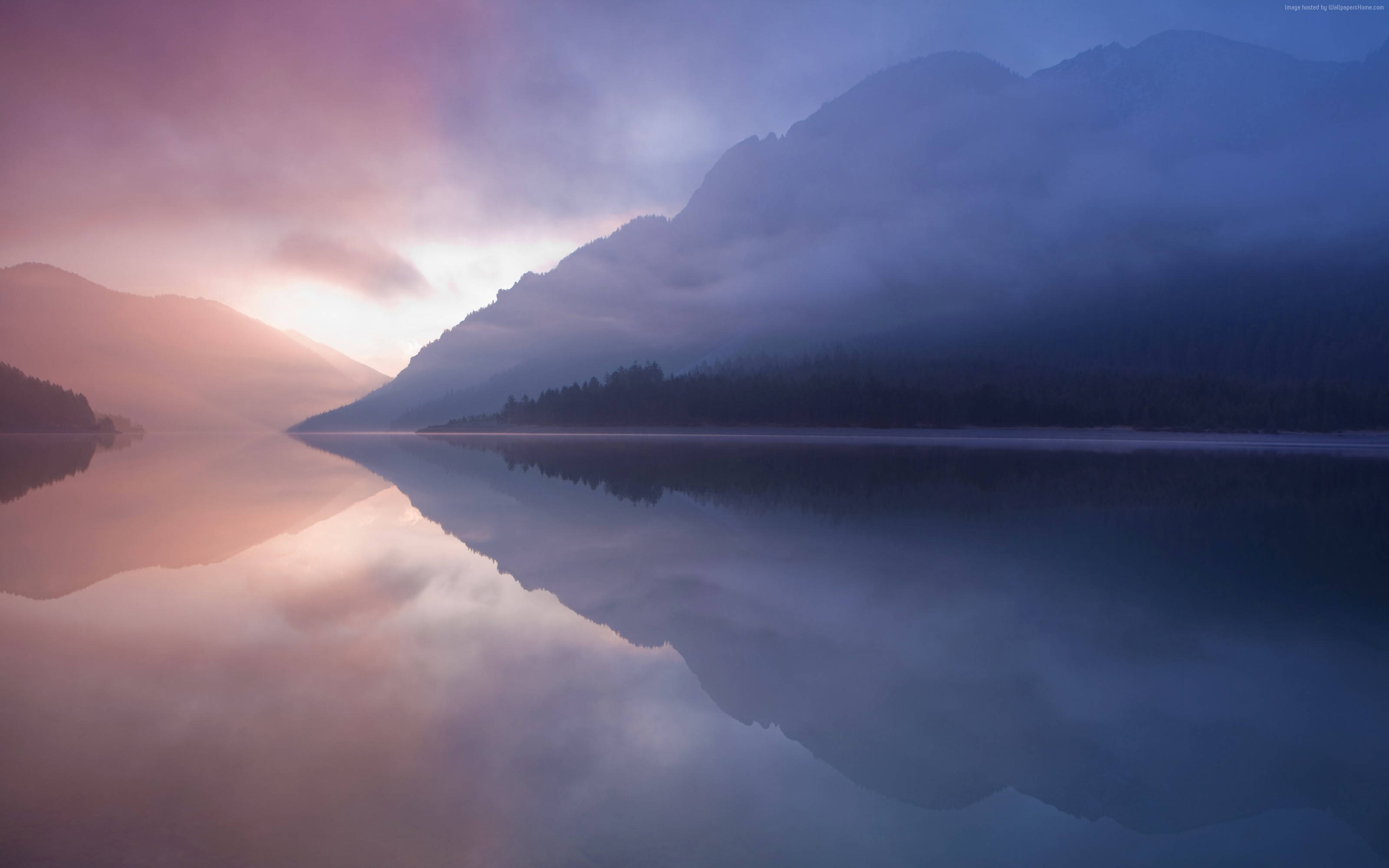 Reflejo de río en macOS estético Mac Fondos de pantalla