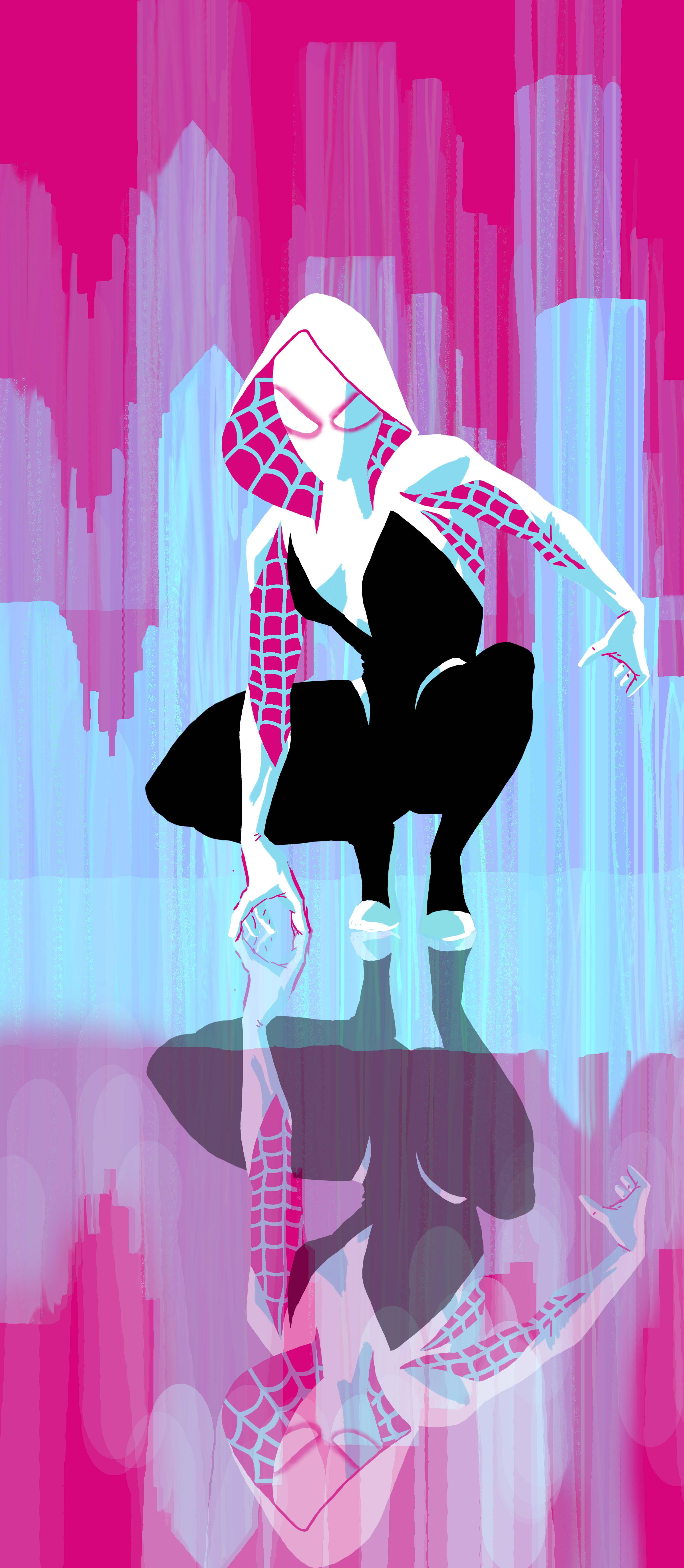 Reflejo de Spider Gwen Fondos de pantalla