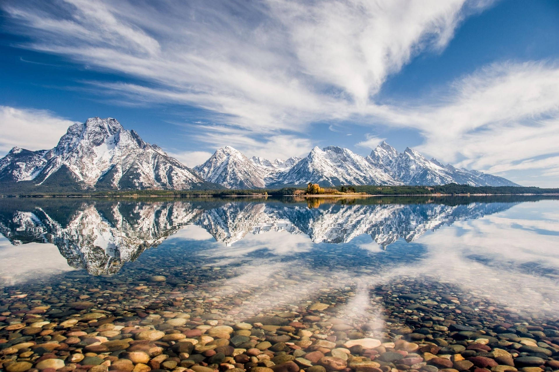 Reflejo del Parque Nacional Grand Teton Fondos de pantalla