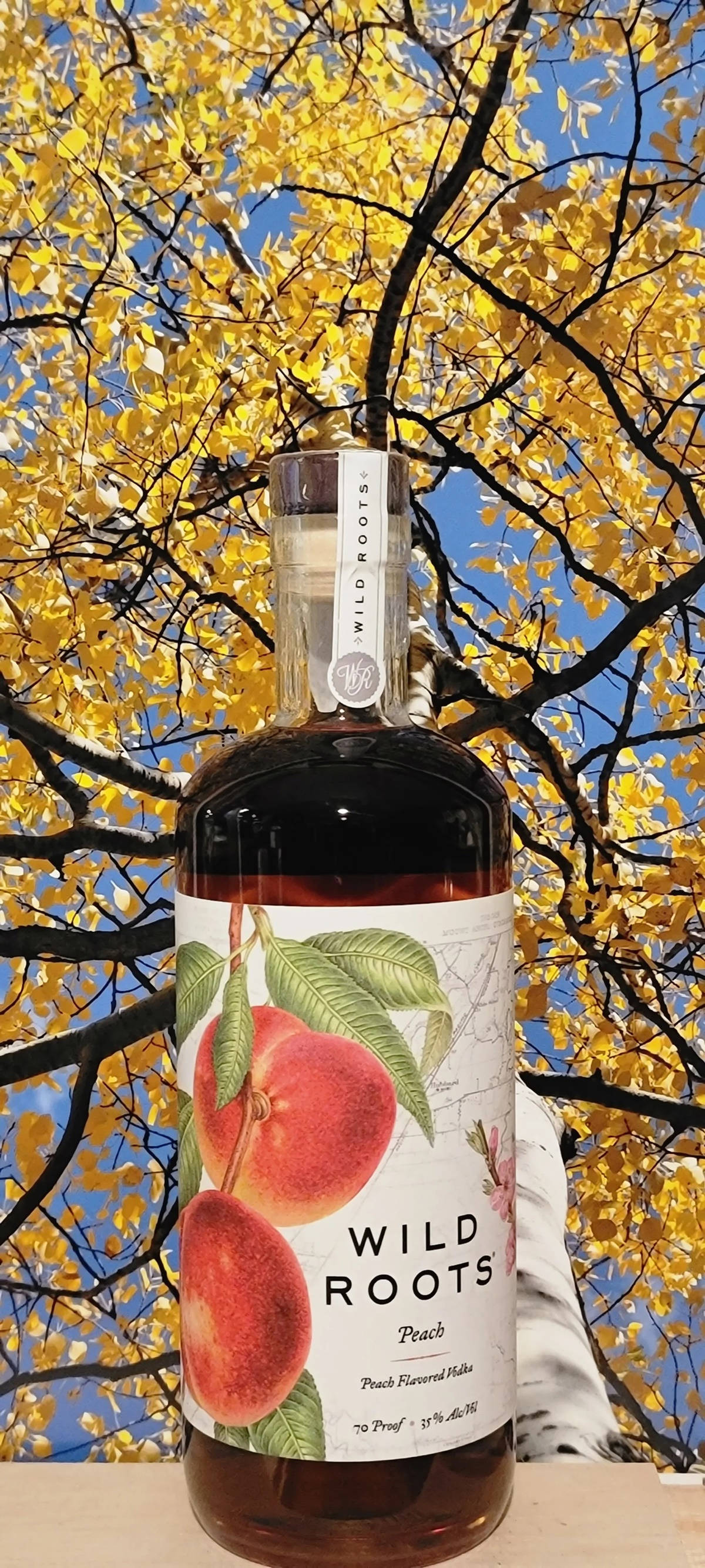 Refrescante vodka de durazno de Wild Roots Fondos de pantalla