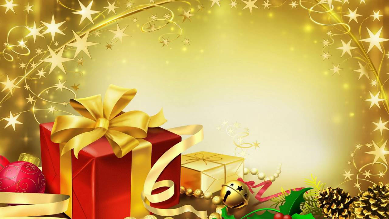 Regalos de alegría para una Navidad mágica Fondos de pantalla