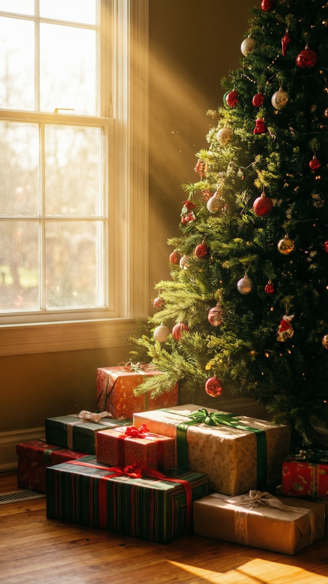 Regalos de la Mañana de Navidad Fondos de pantalla