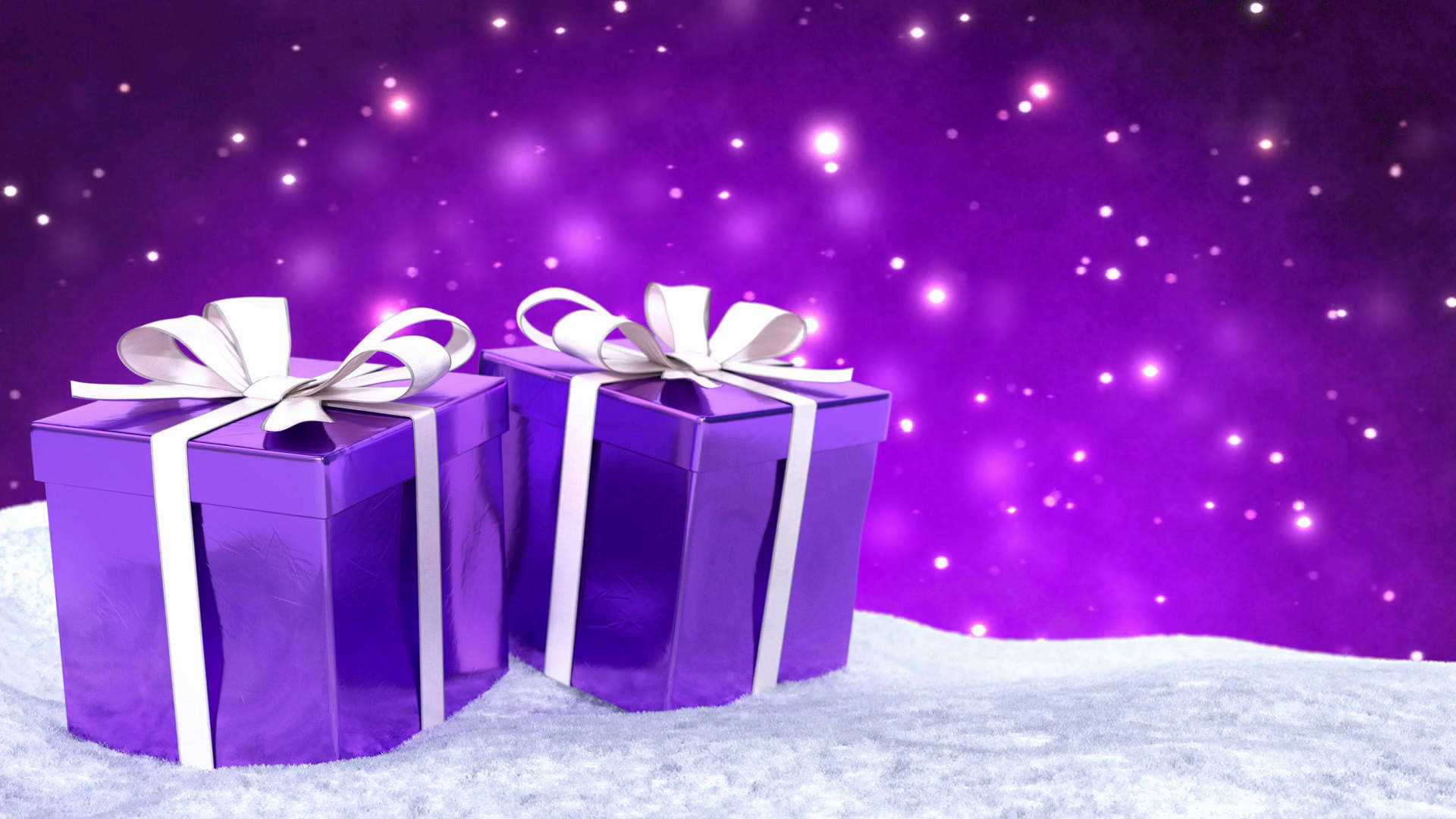 Regalos de Navidad en Malva Fondos de pantalla