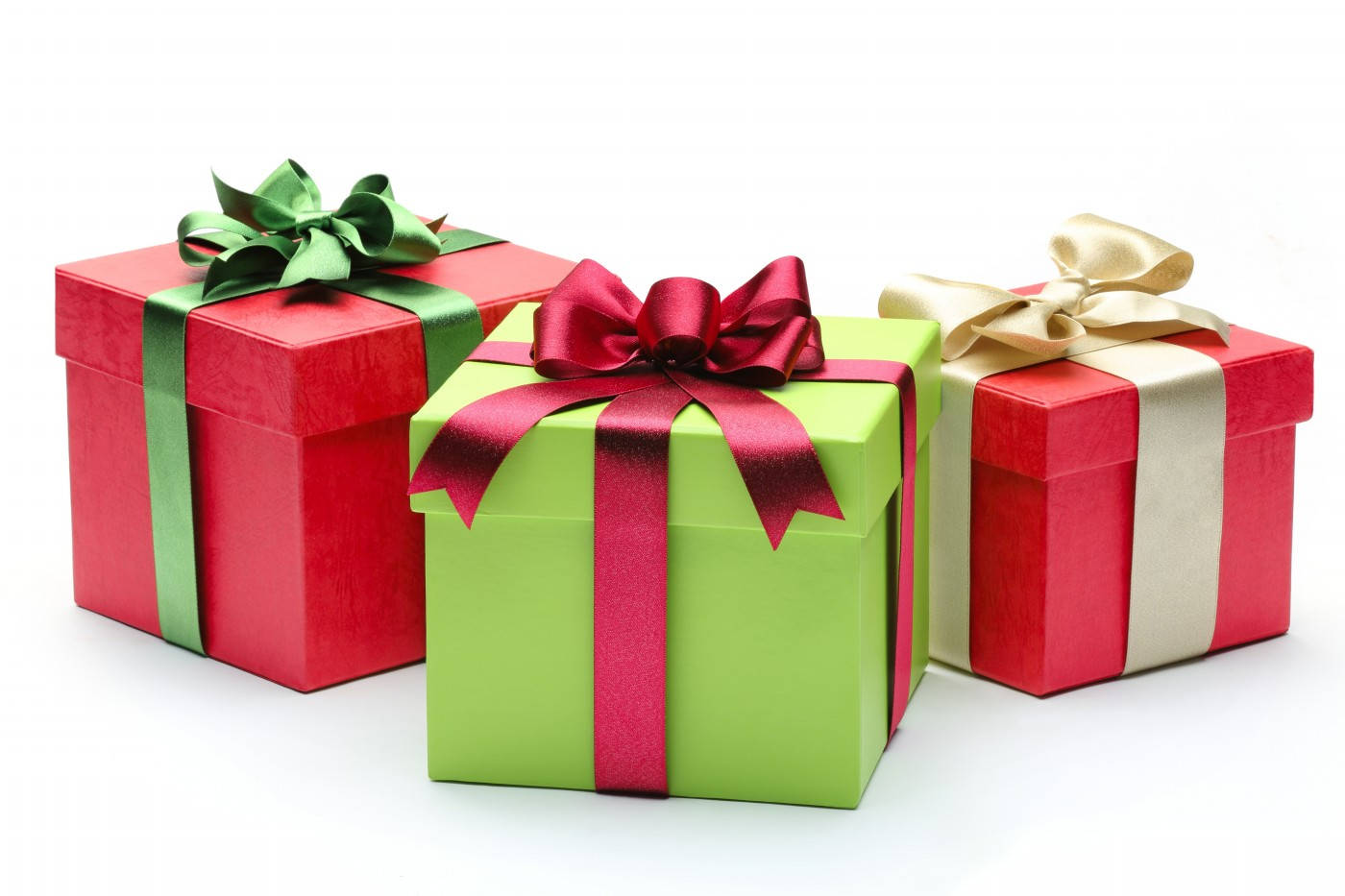 Regalos de Navidad Rojos y Verdes Fondos de pantalla
