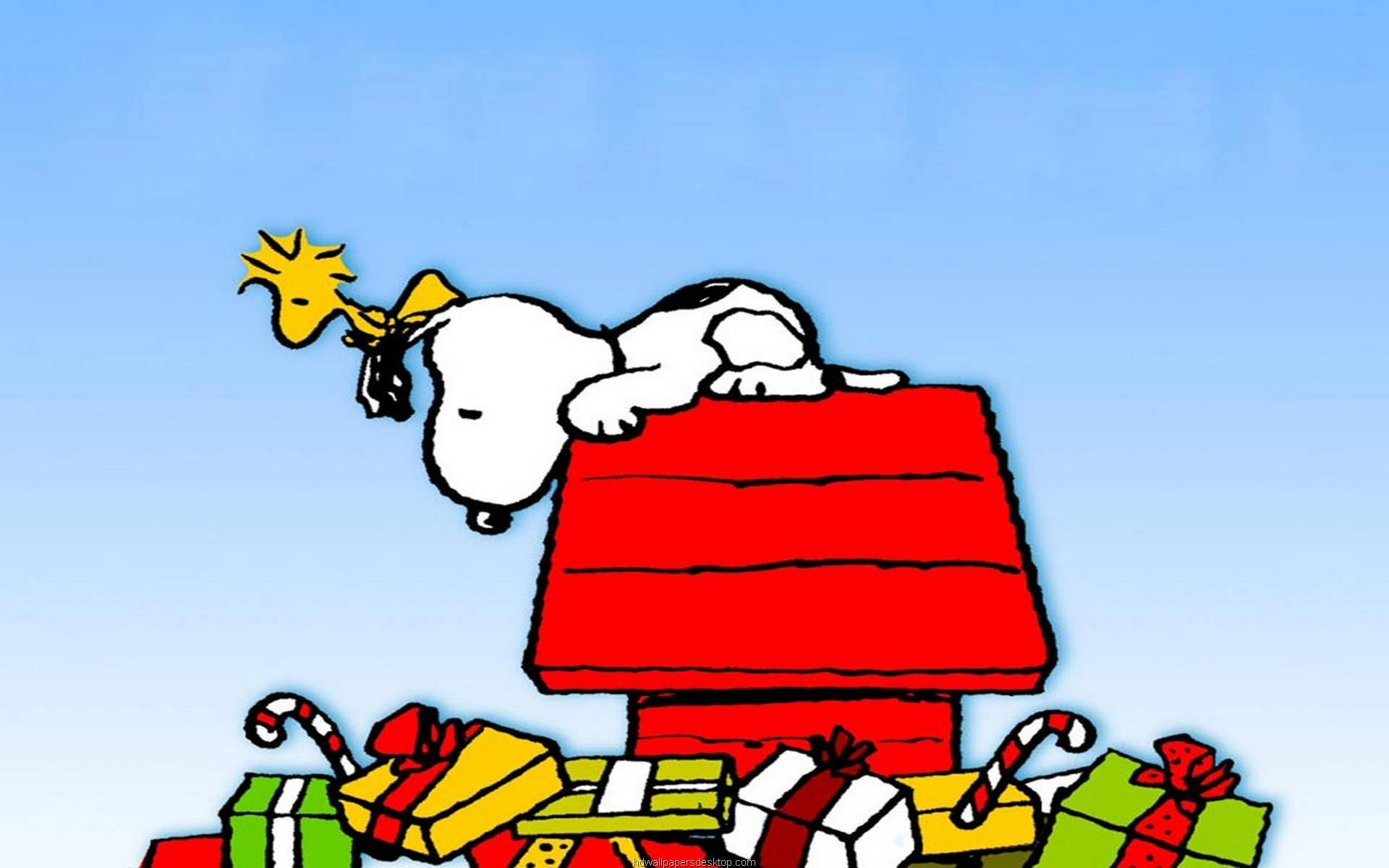 Regalos Navideños de Snoopy Fondos de pantalla