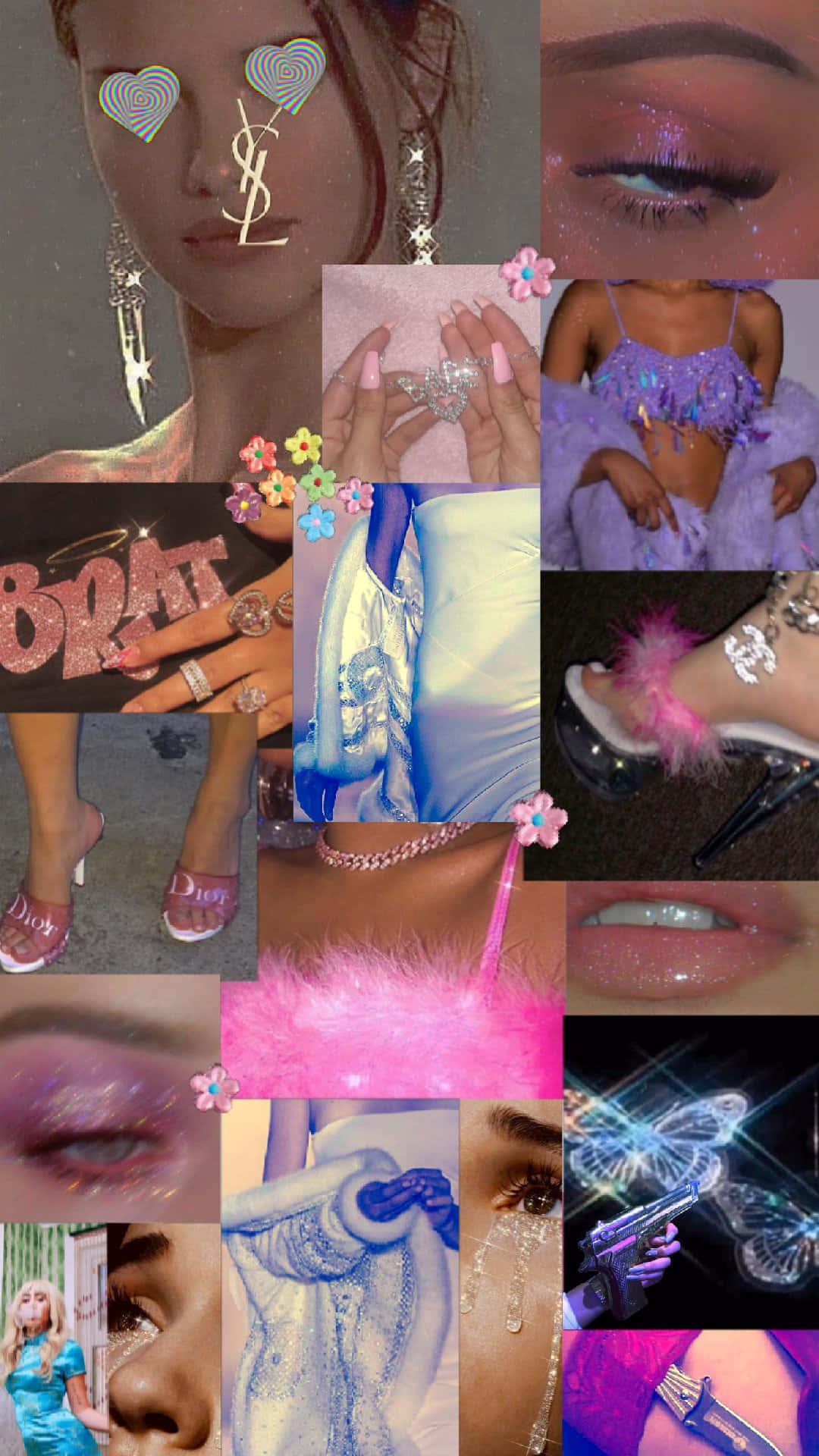 Regresa a los 2000 en esta habitación con estética Y2K femenina. Fondos de pantalla