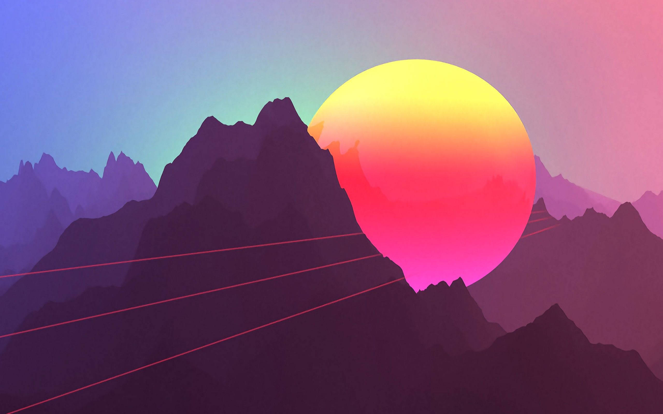 Relájate al atardecer con tu MacBook Fondos de pantalla