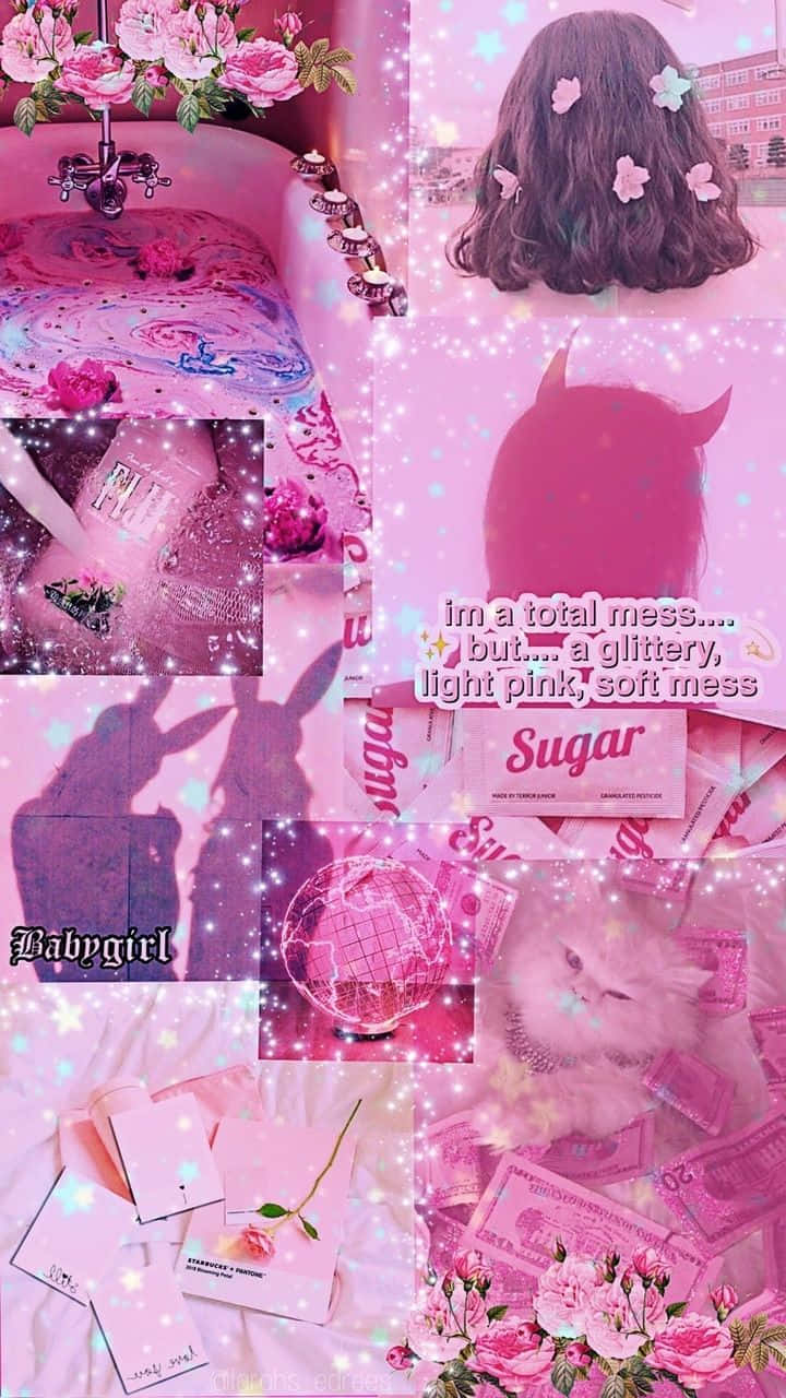 Relájate y Disfruta la Belleza de una Estética Rosa Claro Fondos de pantalla