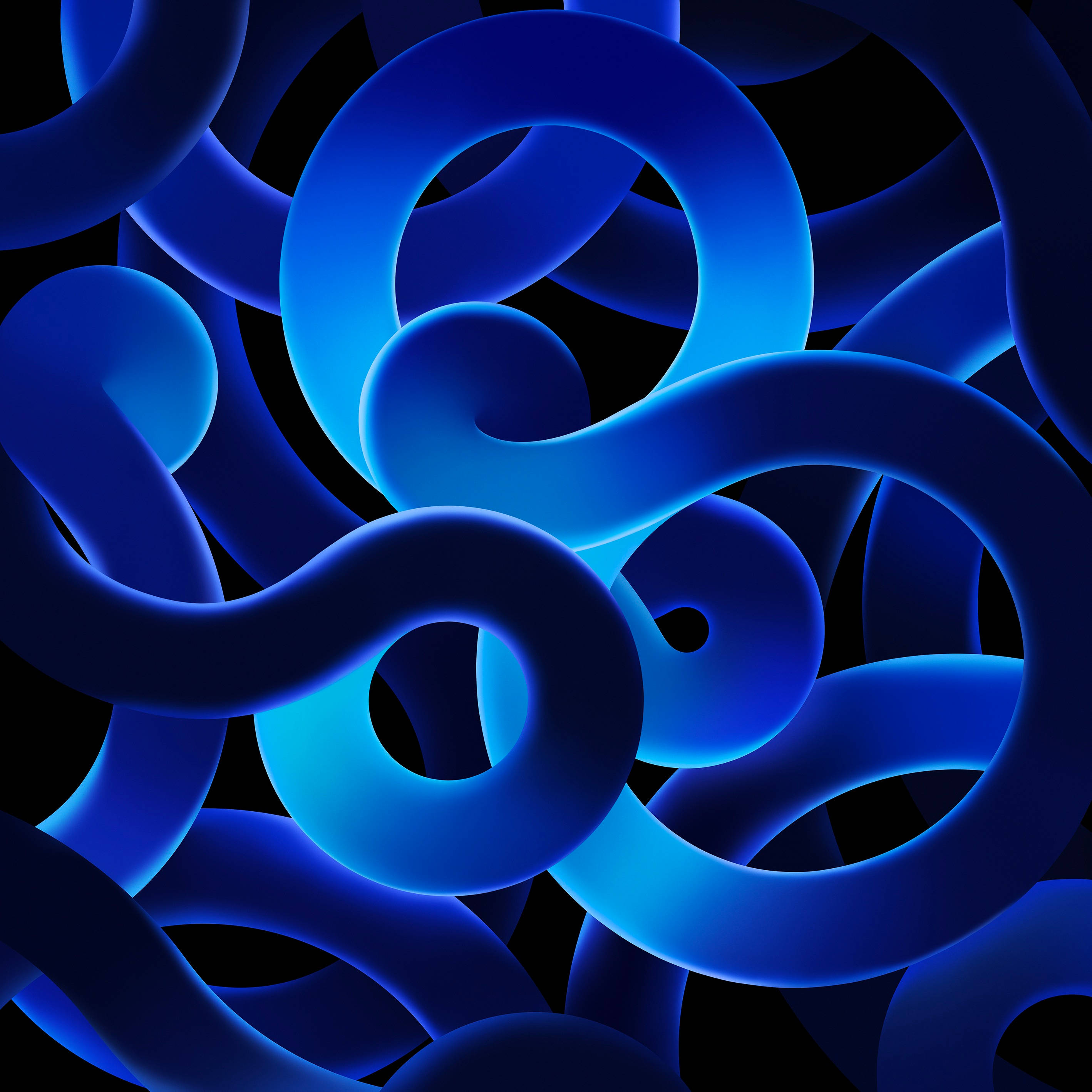 Remolinos Azul Profundo iPad Air 4 Fondos de pantalla
