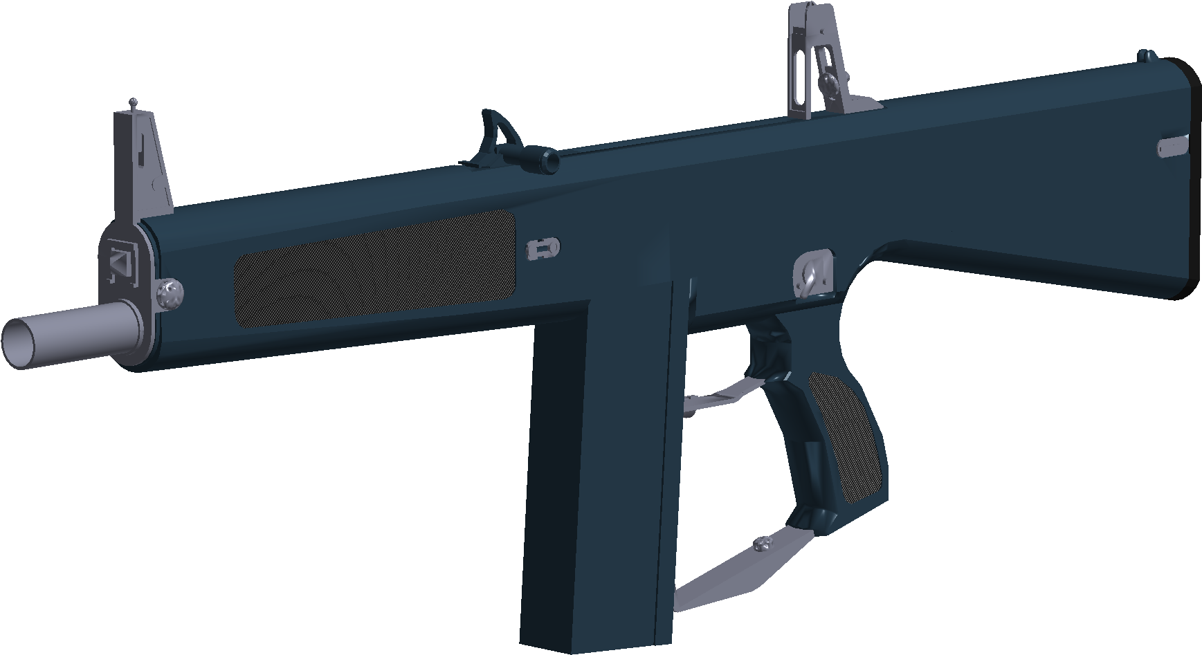 Render de subfusil al estilo de Roblox Fondos de pantalla