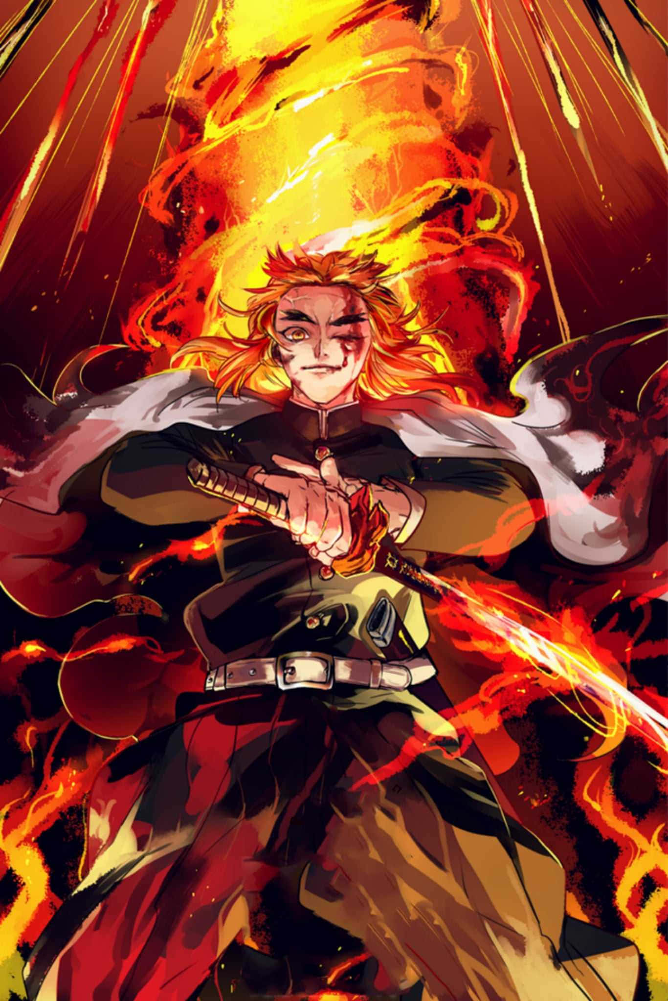 Rengoku Kyōjurō - El Pilar de la Llama del Cuerpo de Cazadores de Demonios Fondos de pantalla