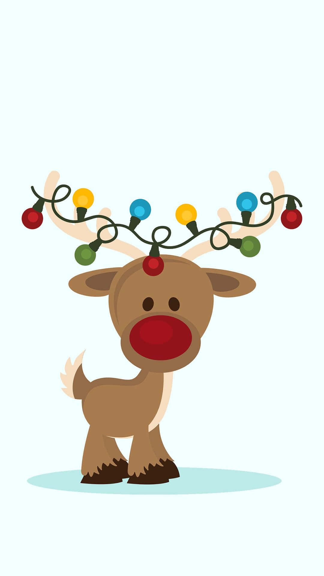 Reno con Luces Navideño Lindo para Teléfono Fondos de pantalla