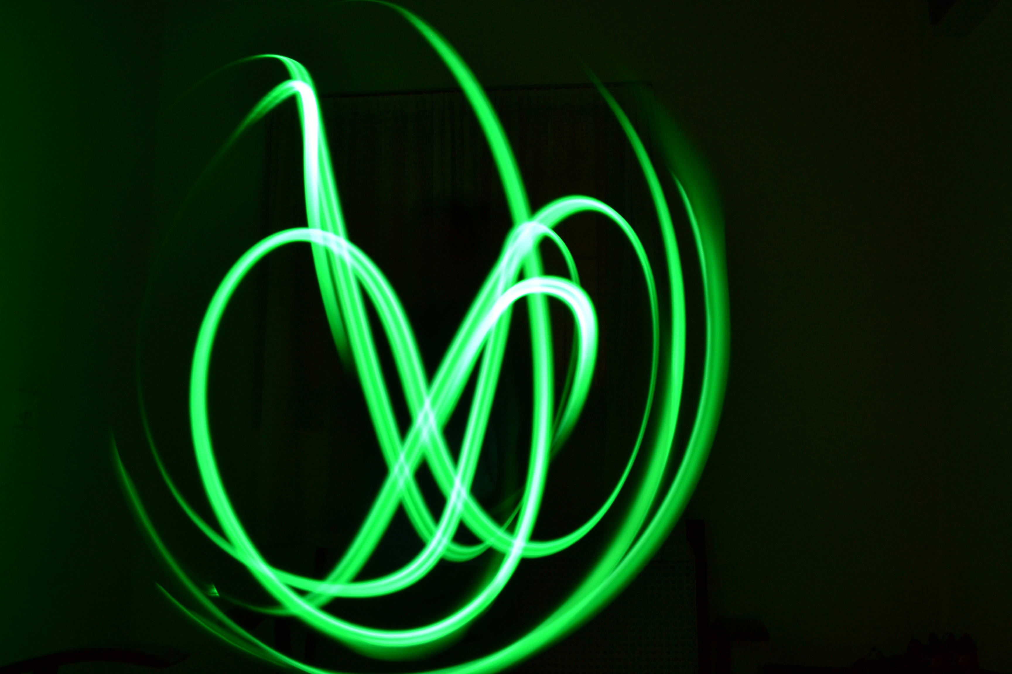 Resplandor Neón Verde en la Oscuridad Fondos de pantalla