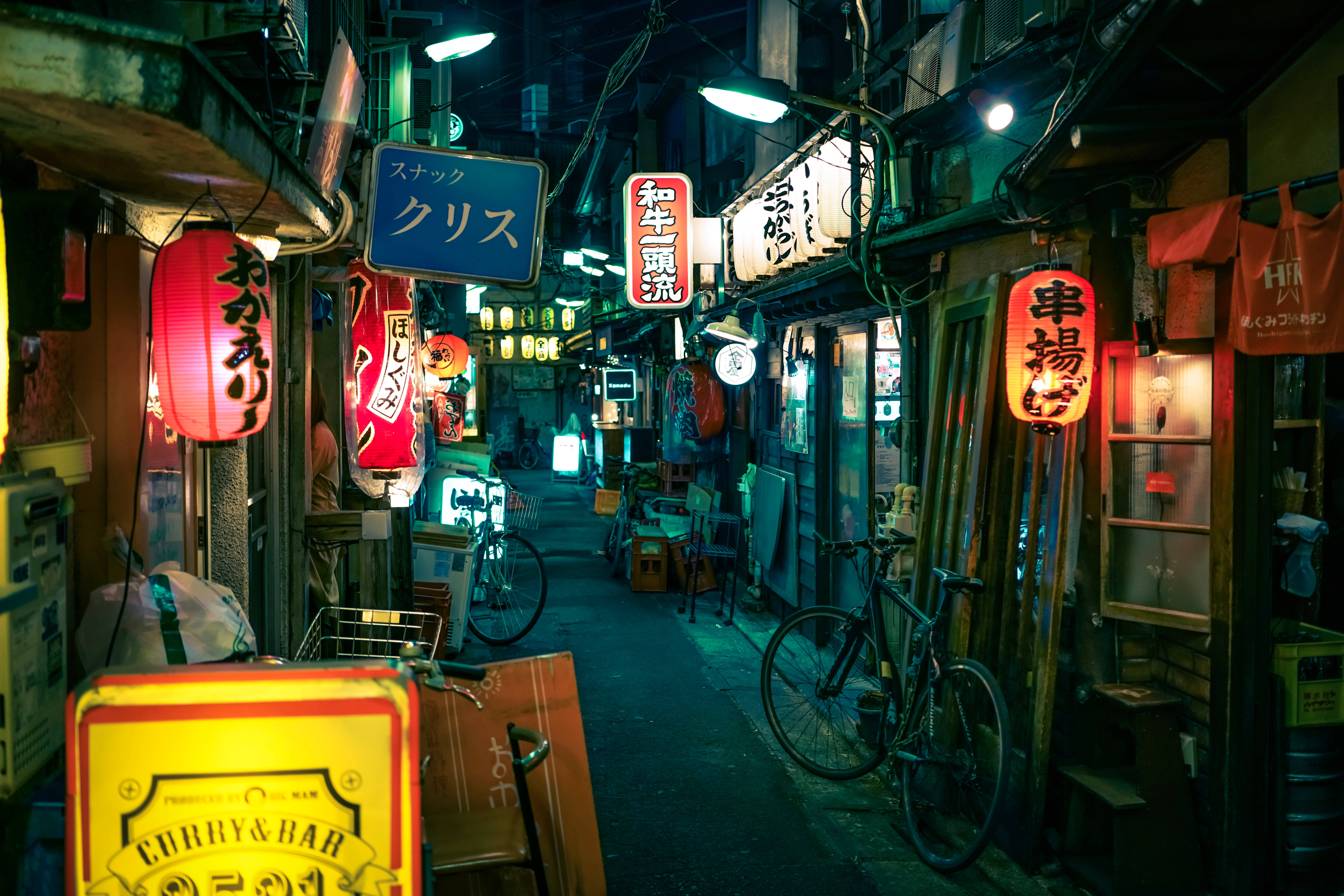 Restaurante Japonés HD Callejón de Tokio Fondos de pantalla