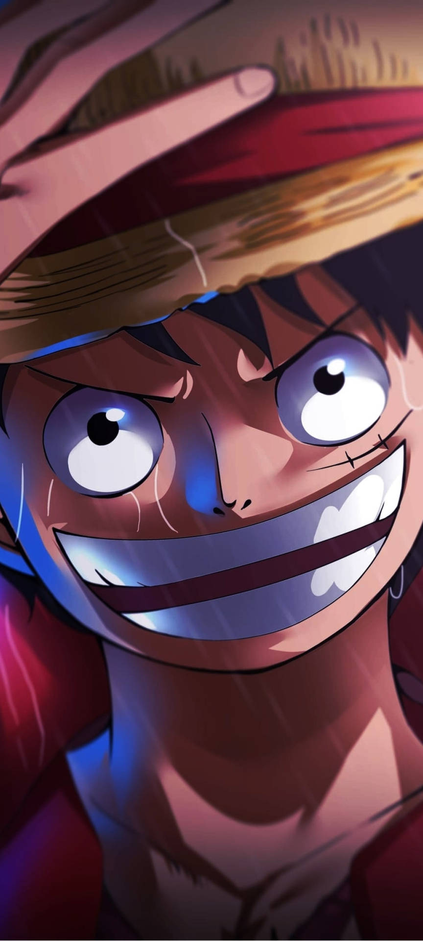 Fondo de pantalla retrato 4K de Luffy de One Piece