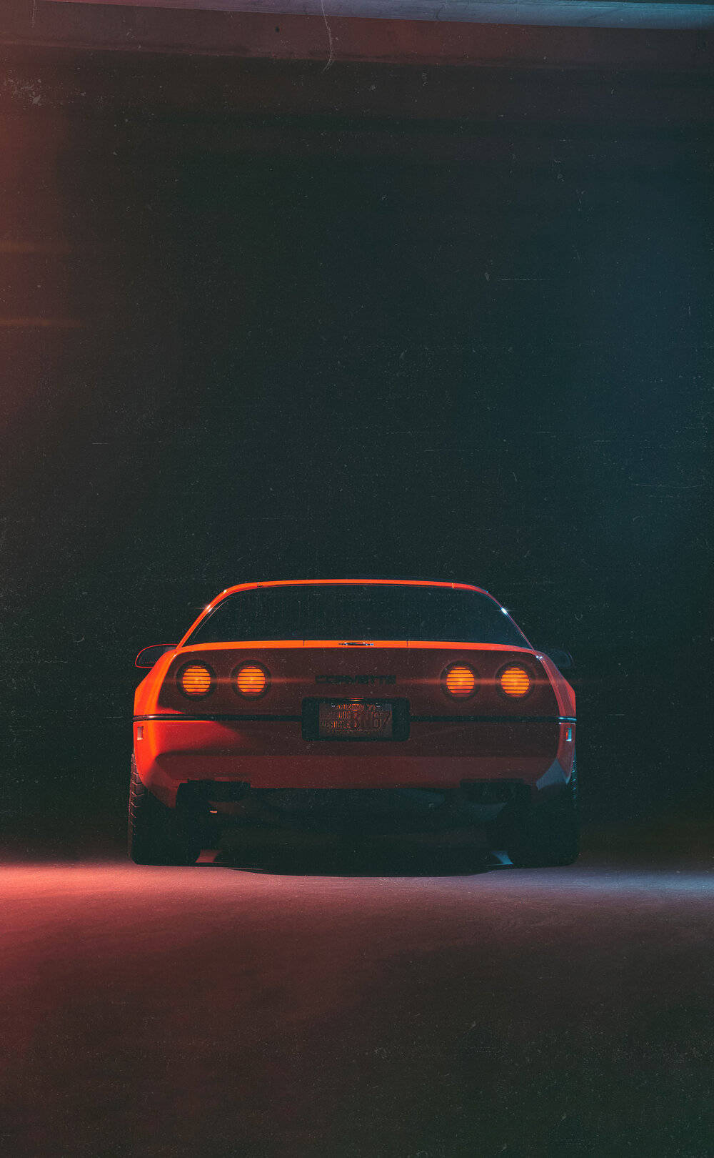Retrato de C4 Corvette Rojo Fondos de pantalla