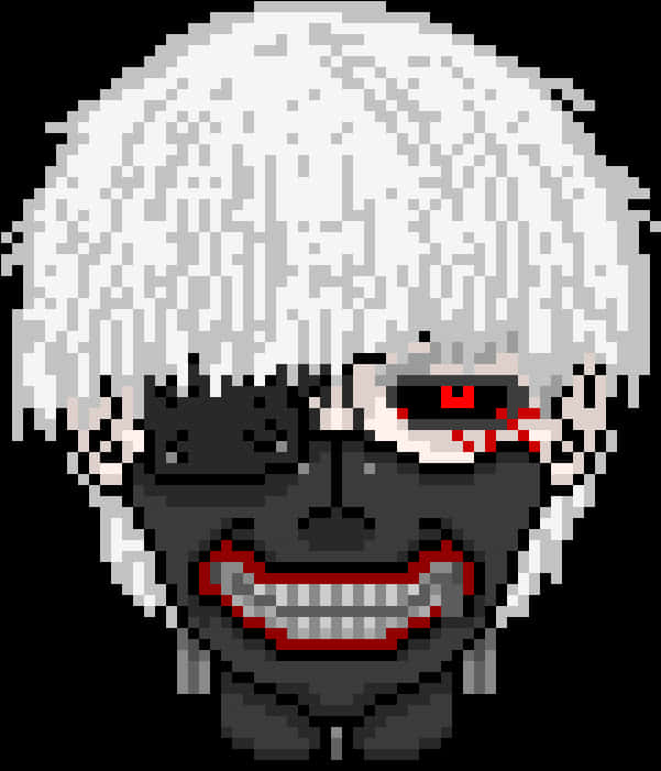 Retrato de Kaneki en Arte Pixel Fondos de pantalla