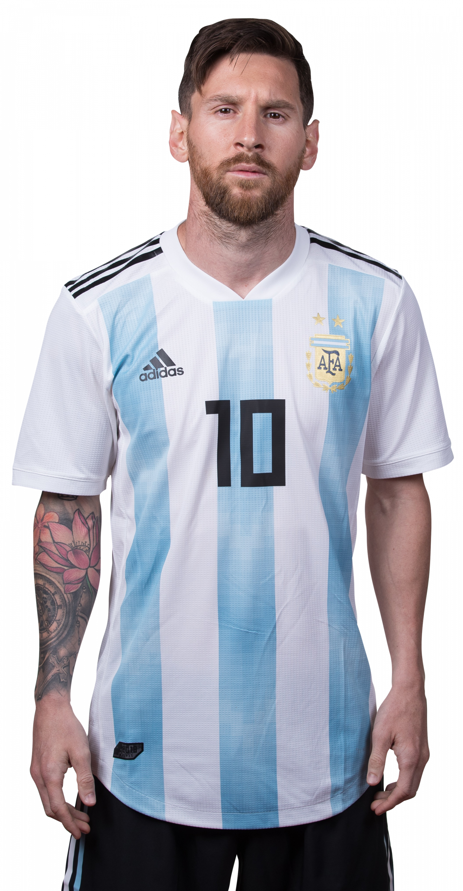 Retrato de Lionel Messi con la camiseta de Argentina Fondos de pantalla
