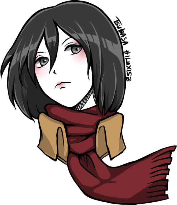 Retrato de Mikasa Ackerman de Anime Fondos de pantalla