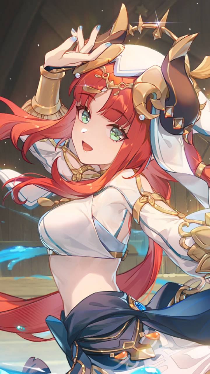 Retrato de Nilou para teléfono de Genshin Impact Fondos de pantalla