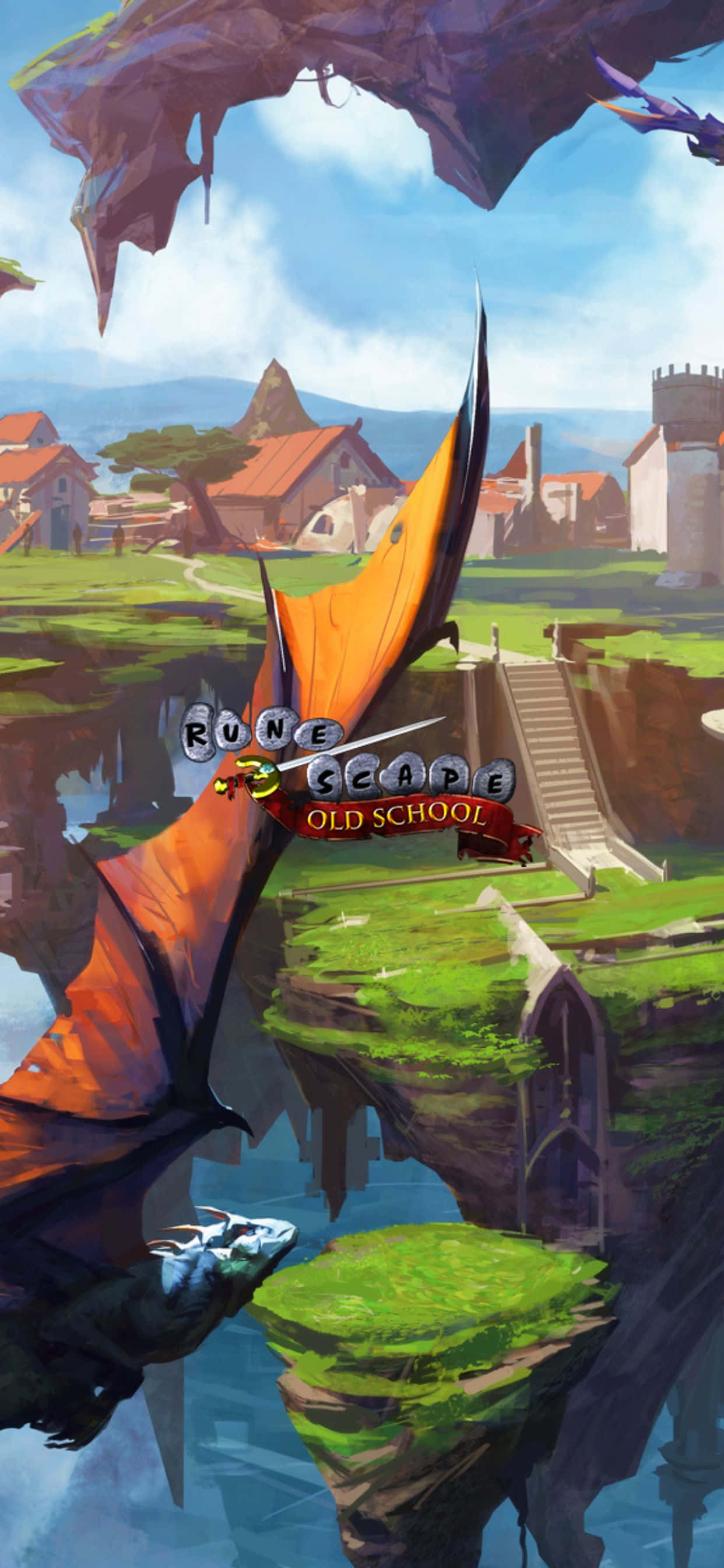 Retrato Dragón iPhone XS Max Runescape Oldschool Fondo Fondos de pantalla