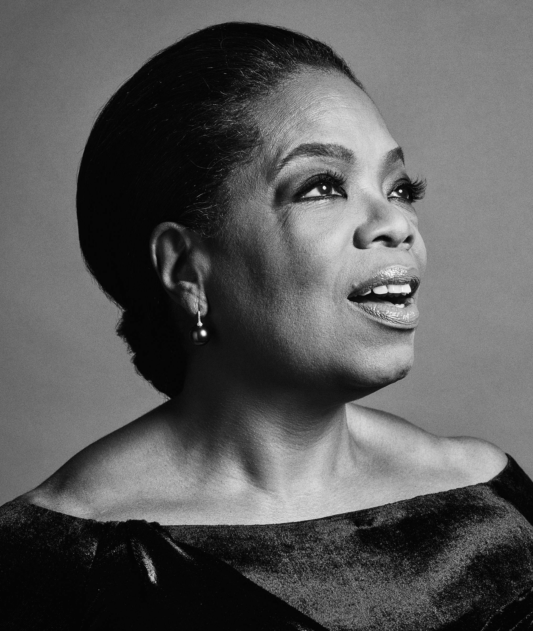 Retrato Elegante de Oprah Winfrey Fondos de pantalla