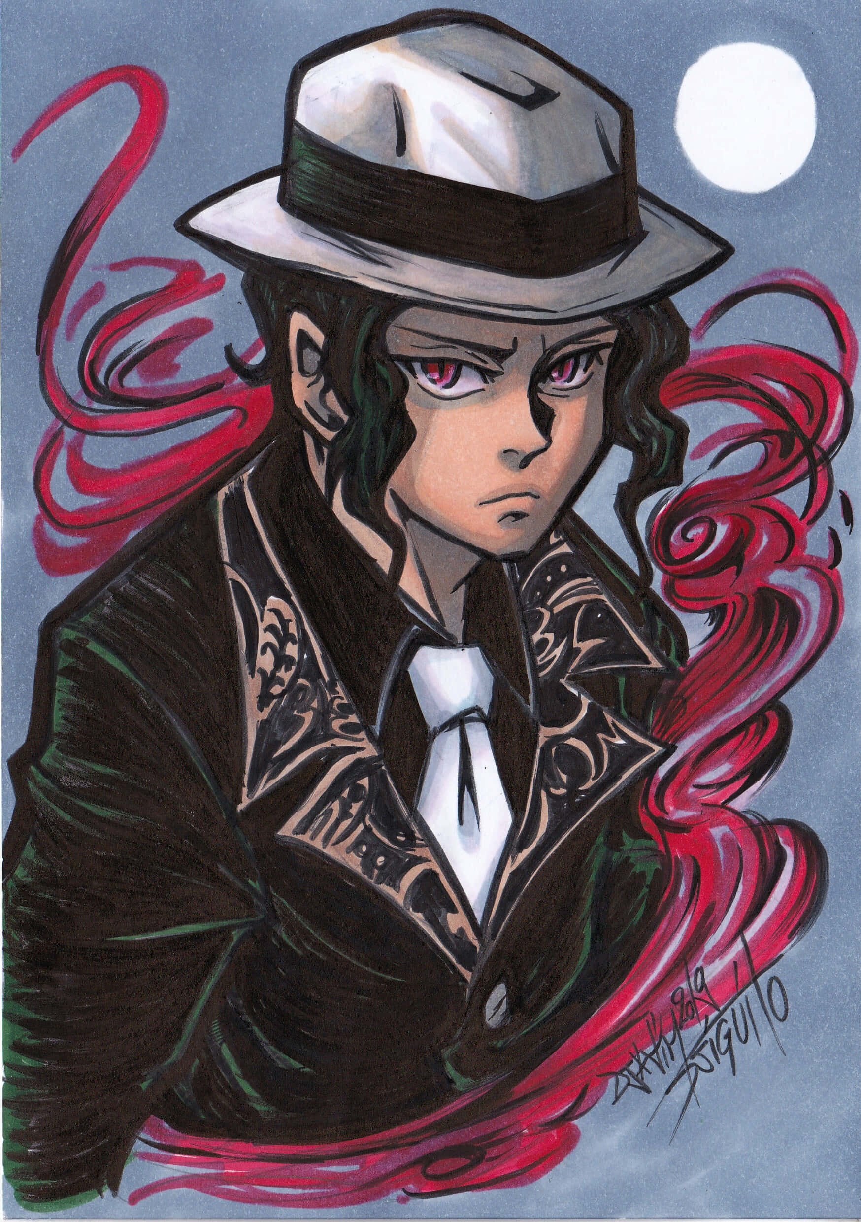 Retrato Fanart de Kibutsuji Muzan Fondos de pantalla