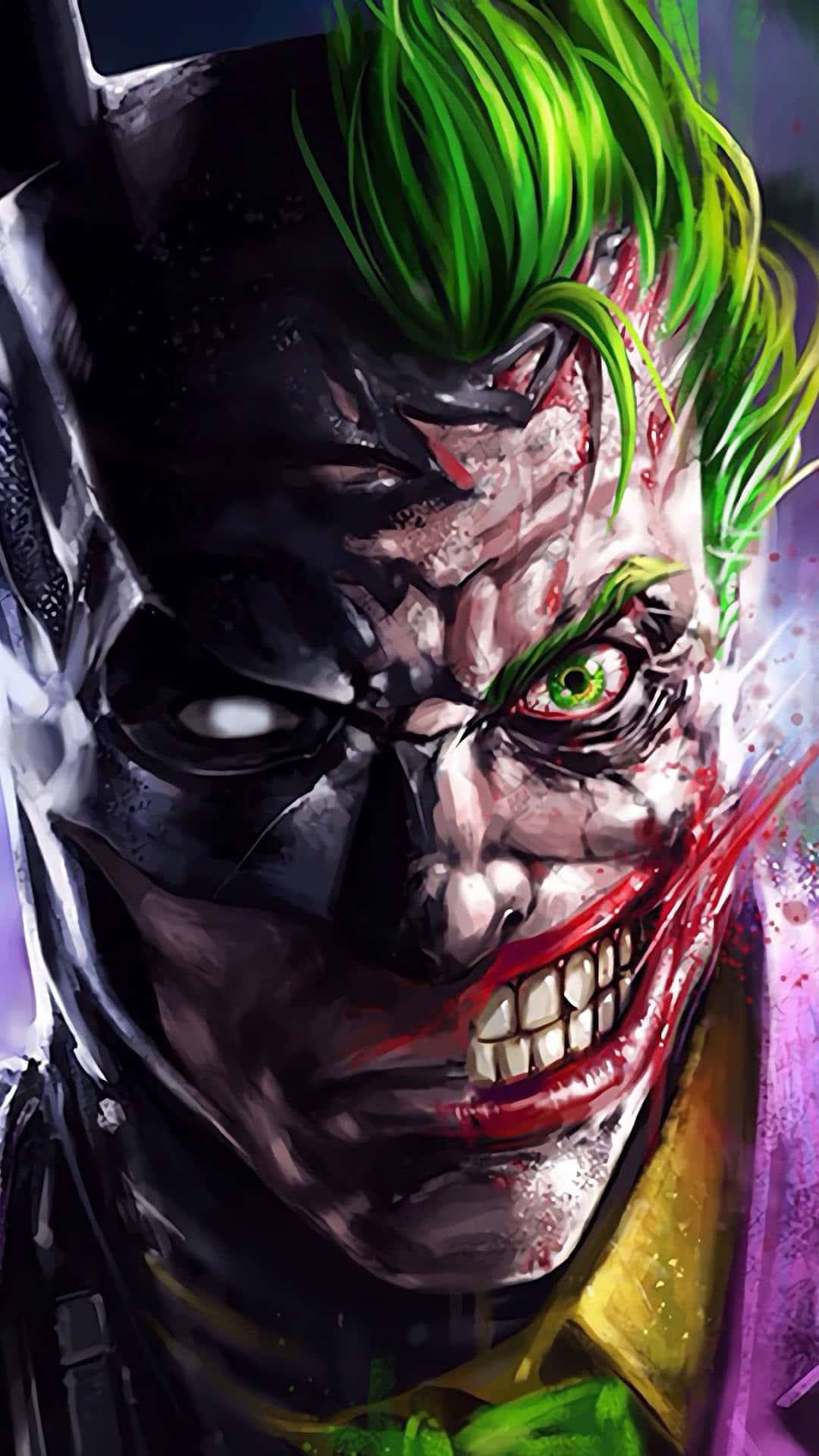 Retrato genial de Joker descomponiéndose Fondos de pantalla