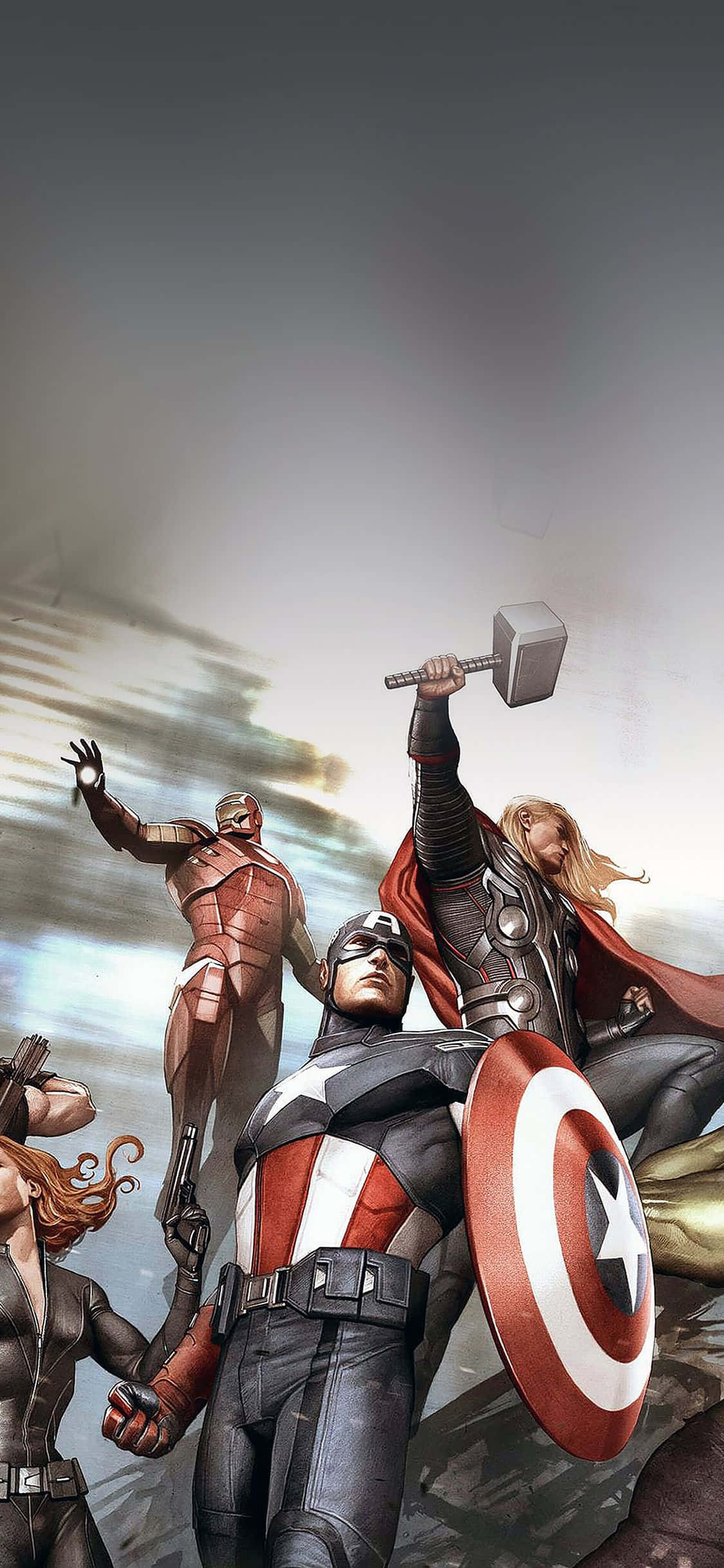 Reúne a los héroes de la Tierra con el nuevo iPhone Xs Marvel's Avengers Fondos de pantalla