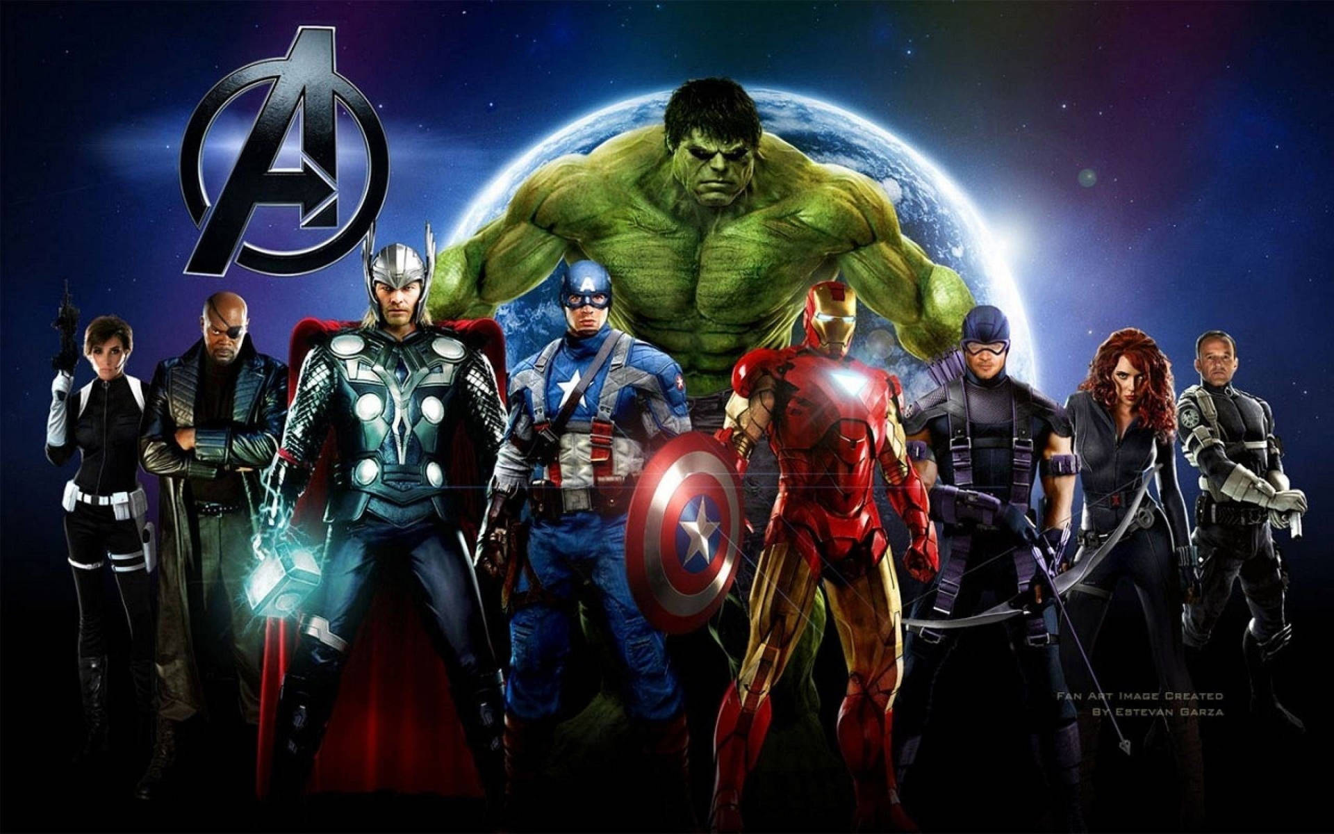 Superhéroes de Marvel: Hulk, Thor, Capitán América, Iron Man y otros.