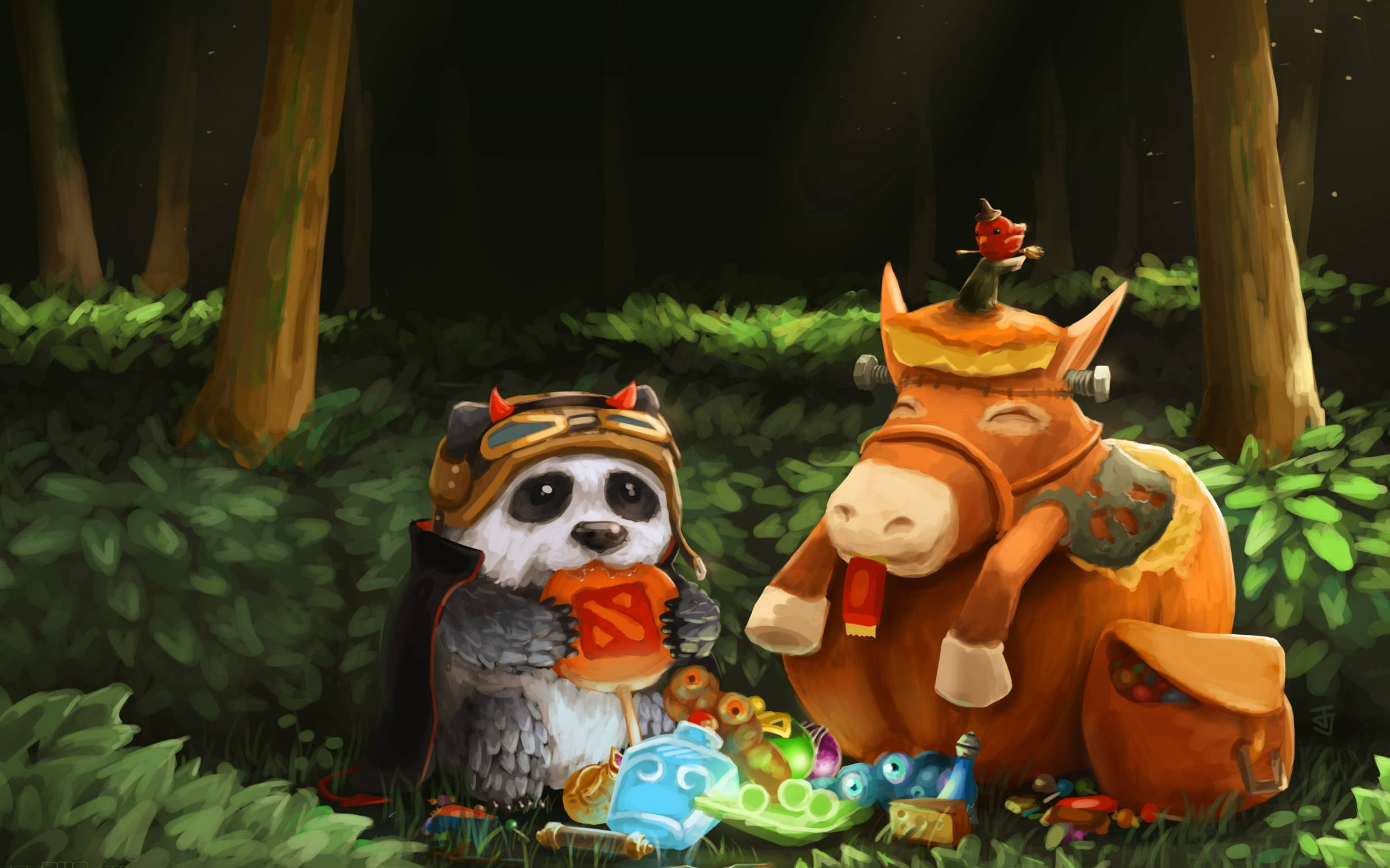 Reunión adorable de Halloween - Un trío de calabazas Fondos de pantalla