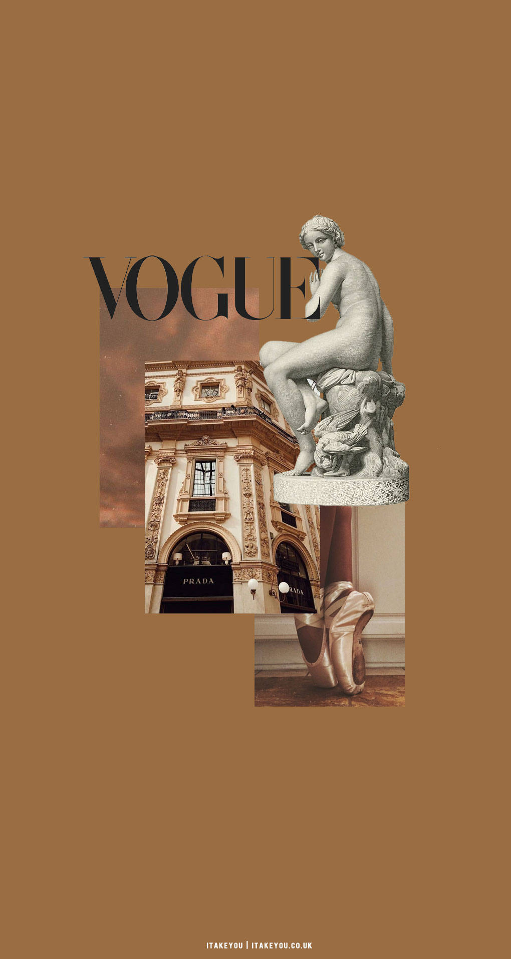 Revista Vogue Estética Beige Marrón Fondos de pantalla
