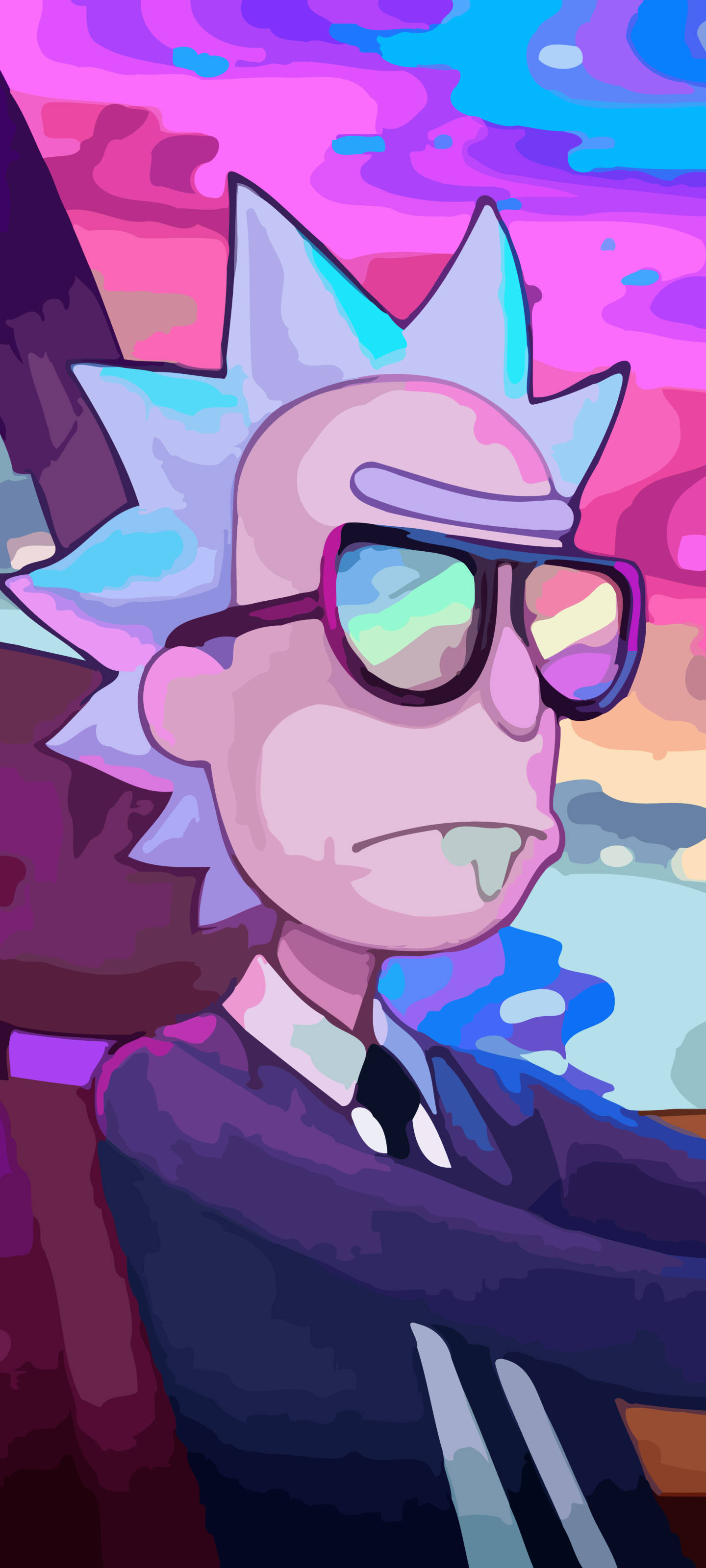 Rick Sanchez babeando mientras conduce Fondos de pantalla