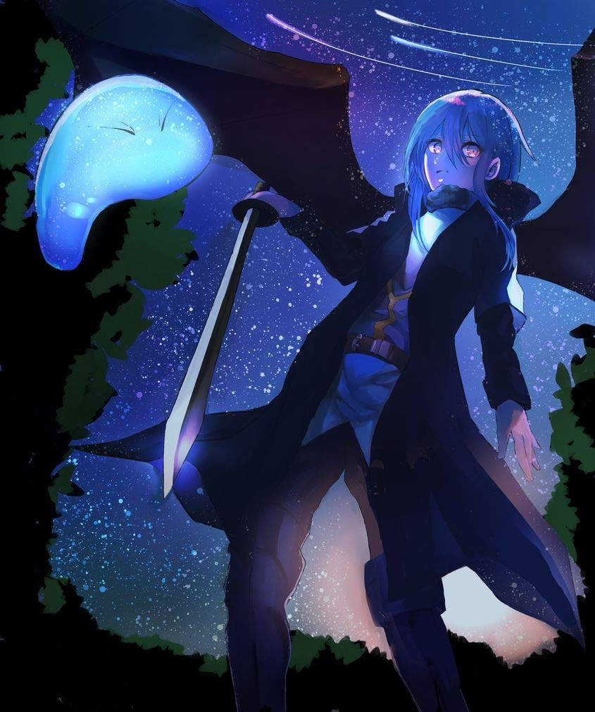 Rimuru, el slime de That Time I Got Reincarnated As A Slime, se encuentra entre sus amigos y seguidores Fondos de pantalla