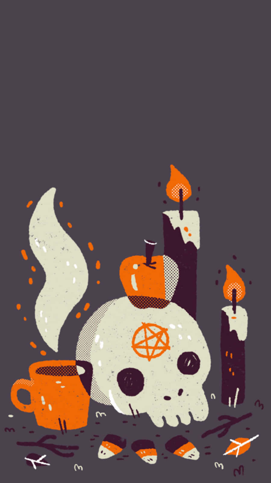 Ritual Espeluznante de Halloween Estético y Lindo Fondos de pantalla
