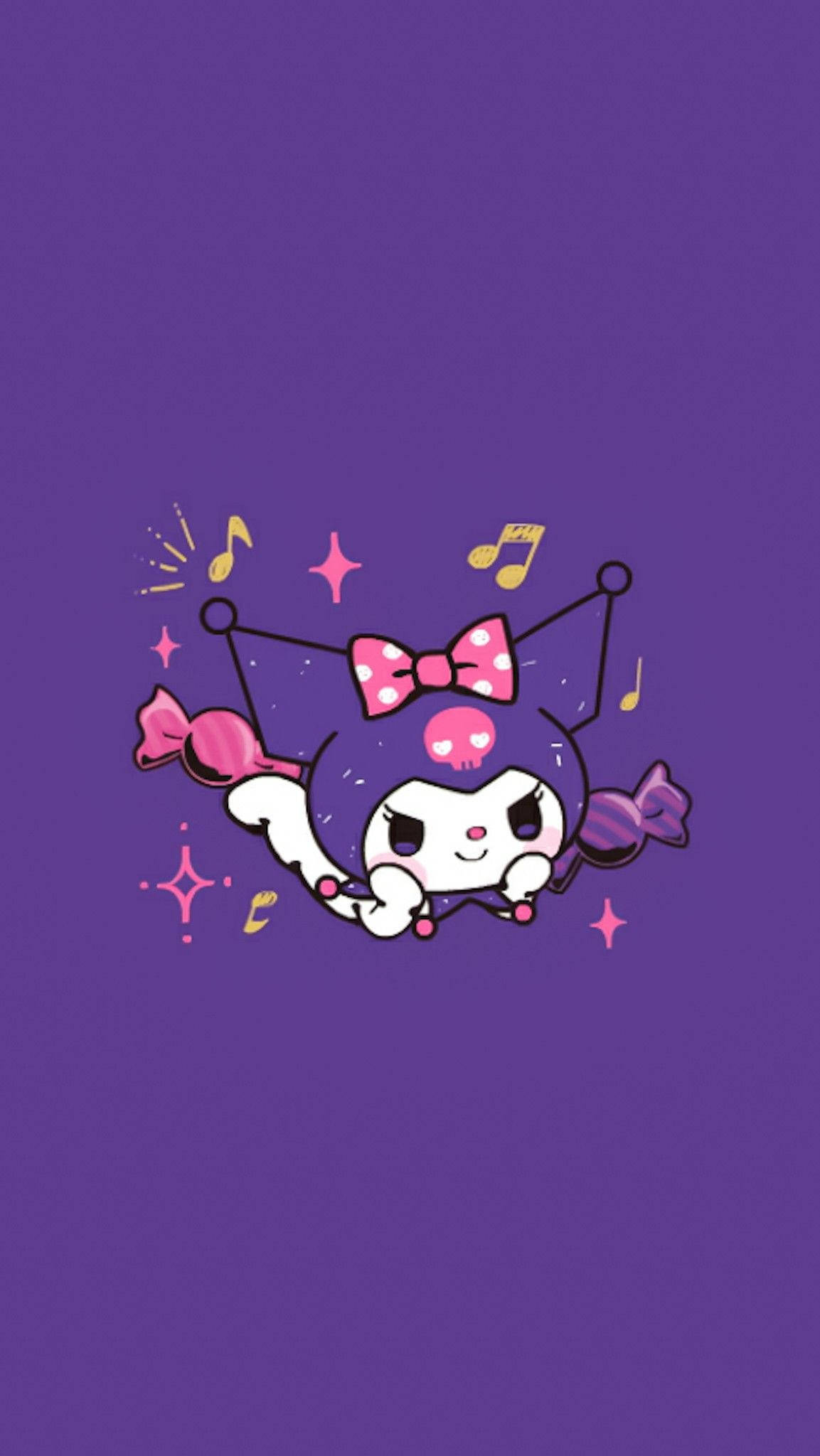 Rival de Mi Melodía Kuromi Violeta Fondos de pantalla
