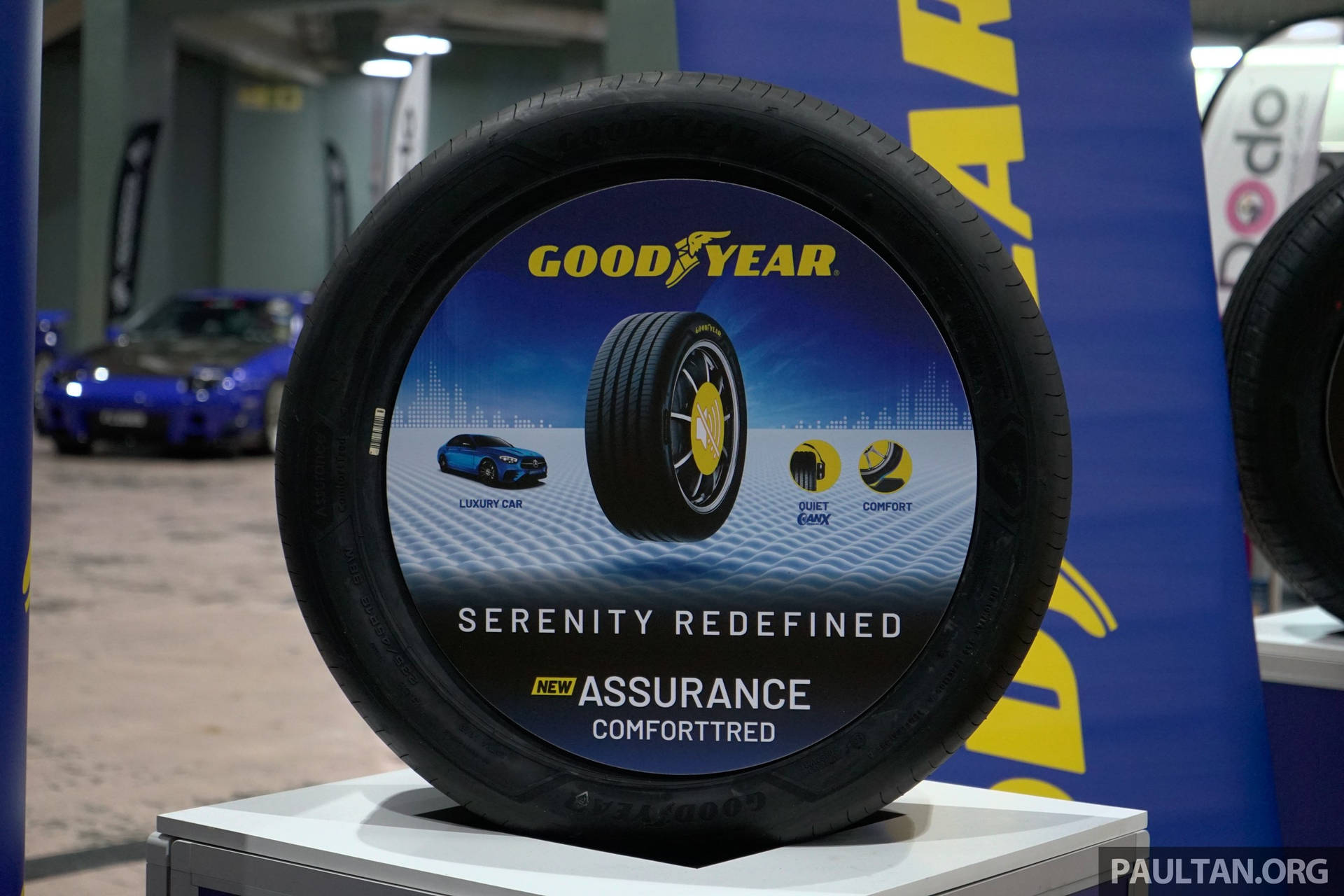 Robusto neumático Goodyear listo para la carretera. — Autos Fondos de pantalla