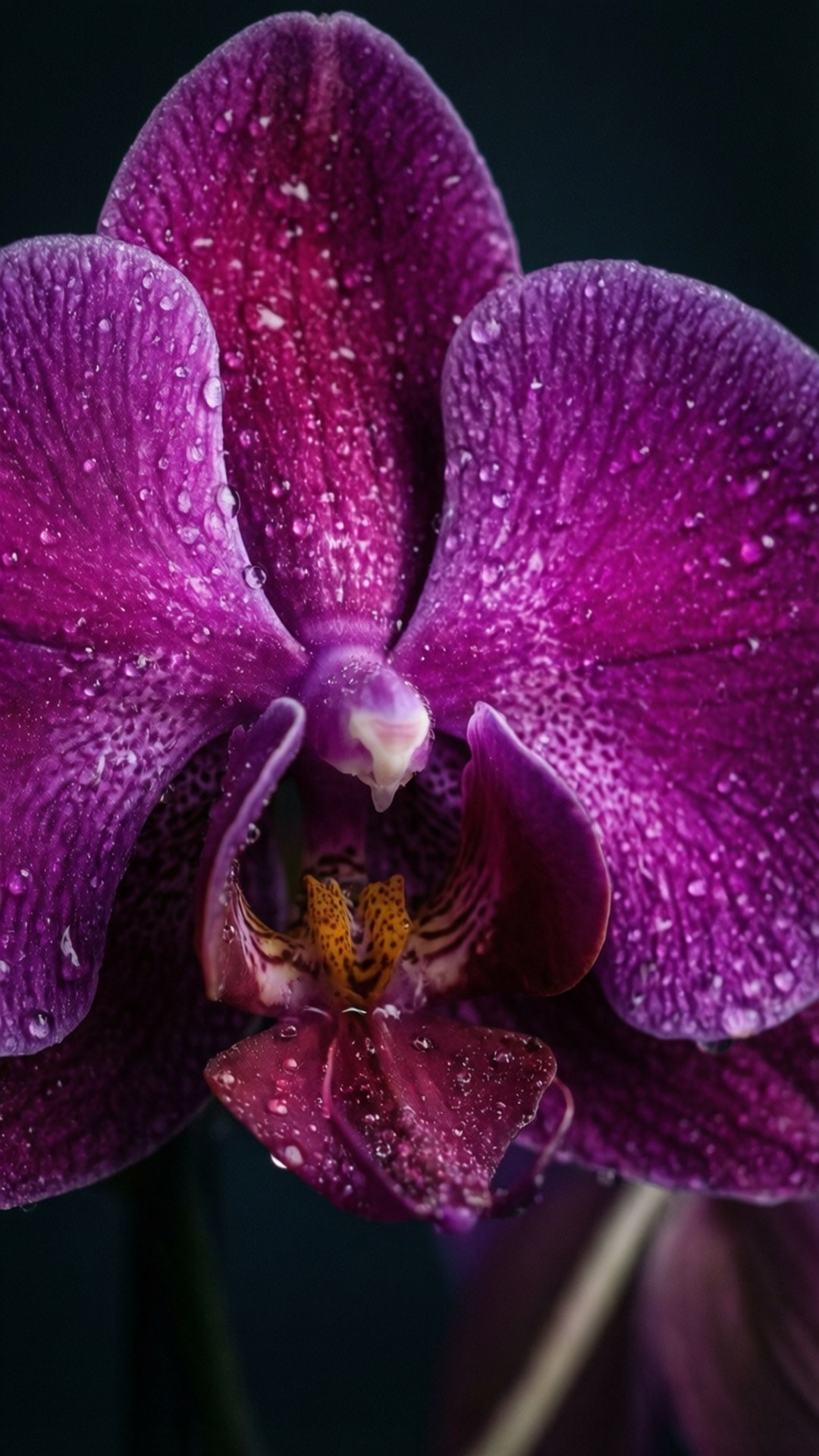 Rocío de Orquídea Púrpura Fondos de pantalla