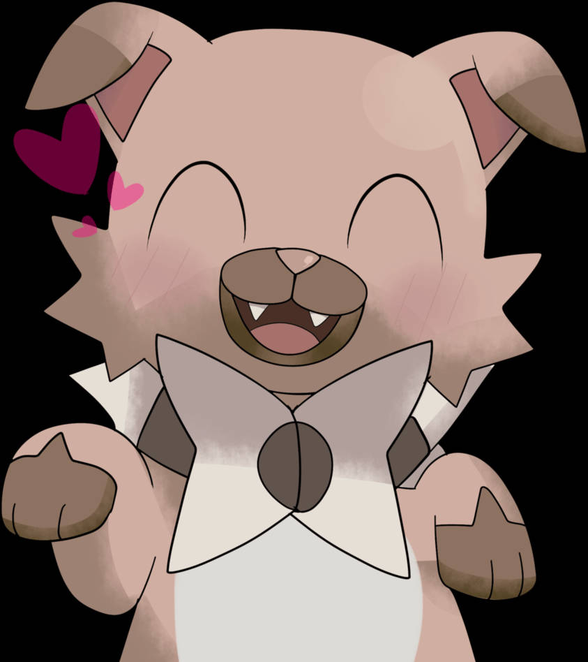 Rockruff Sonrojo Feliz Fondos de pantalla