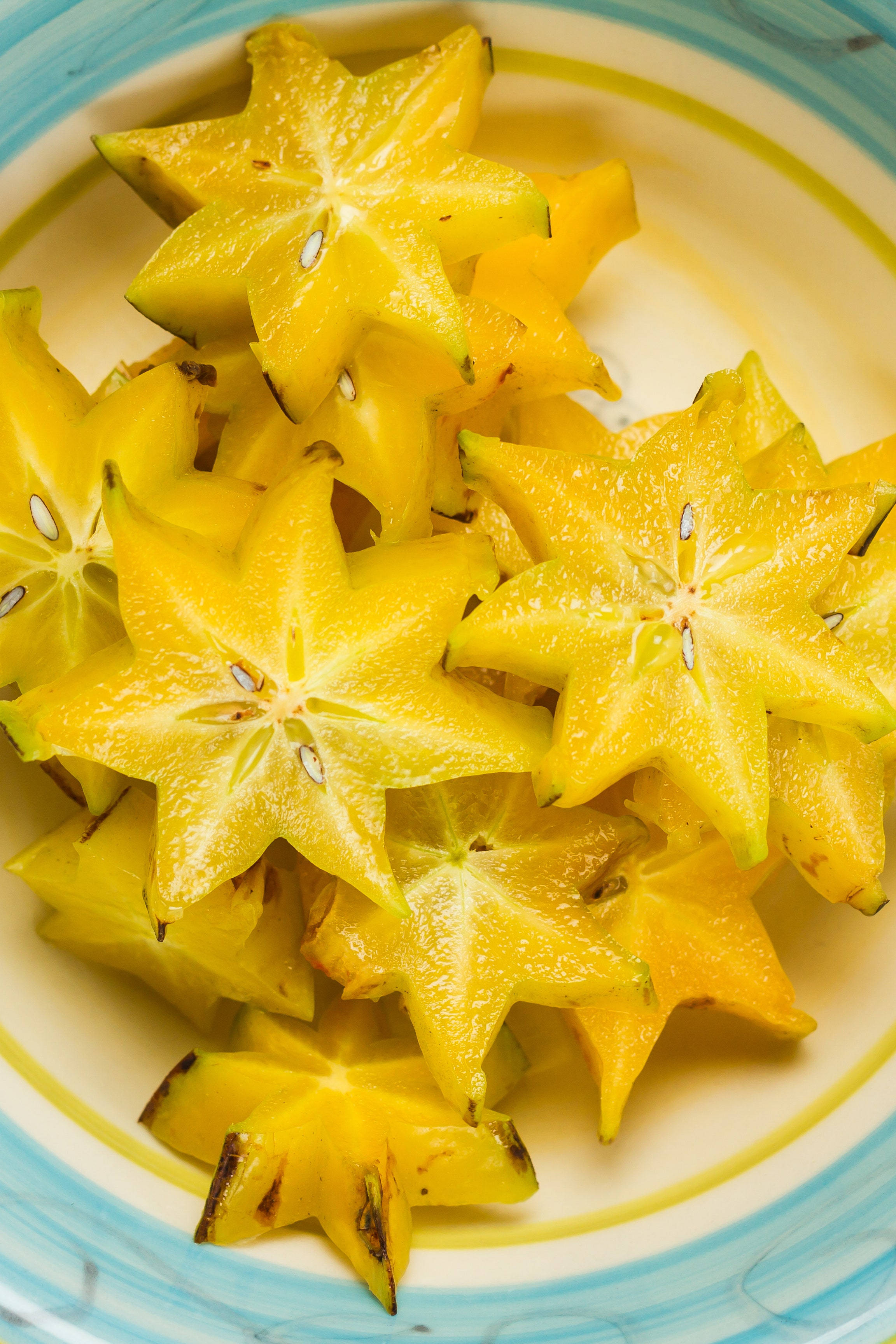 Rodajas de Carambola en Forma de Estrella Fondos de pantalla