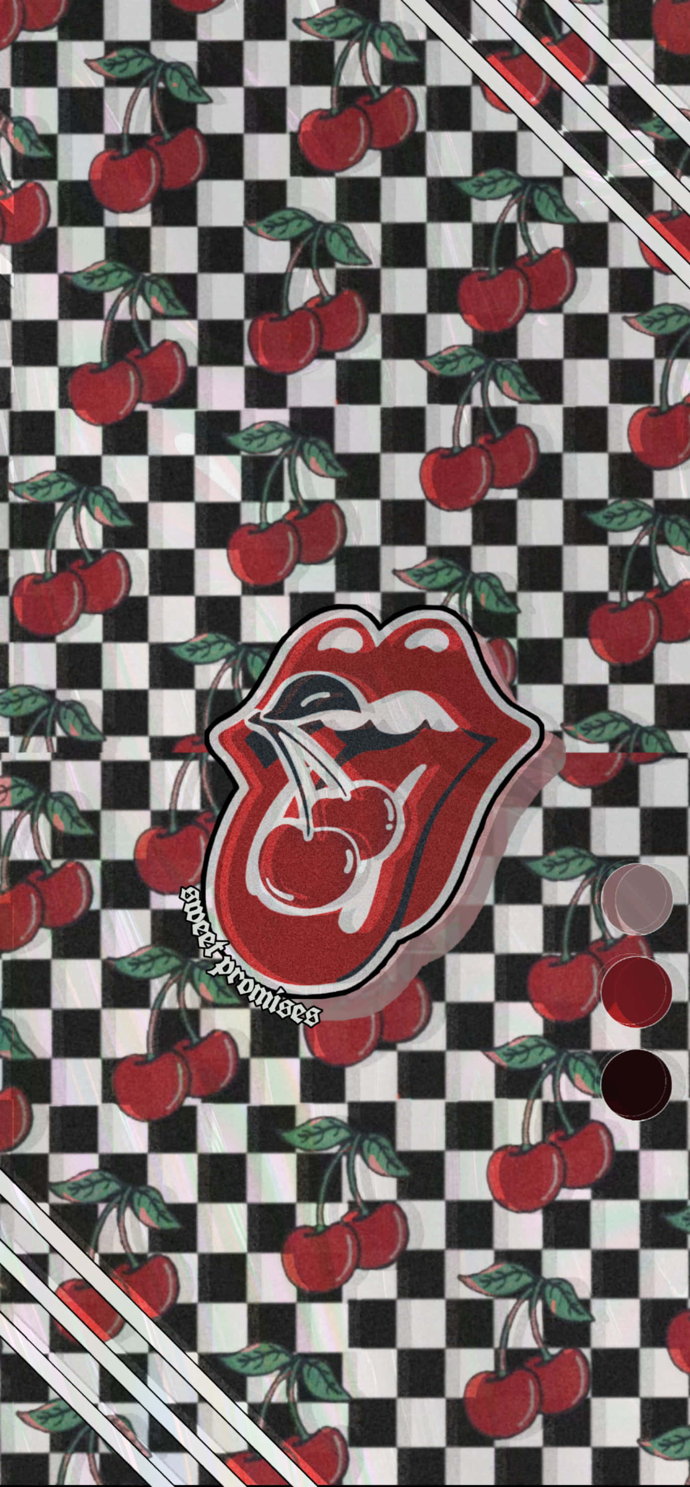 rolling stones cereza cuadros cuadros cuadros Fondos de pantalla