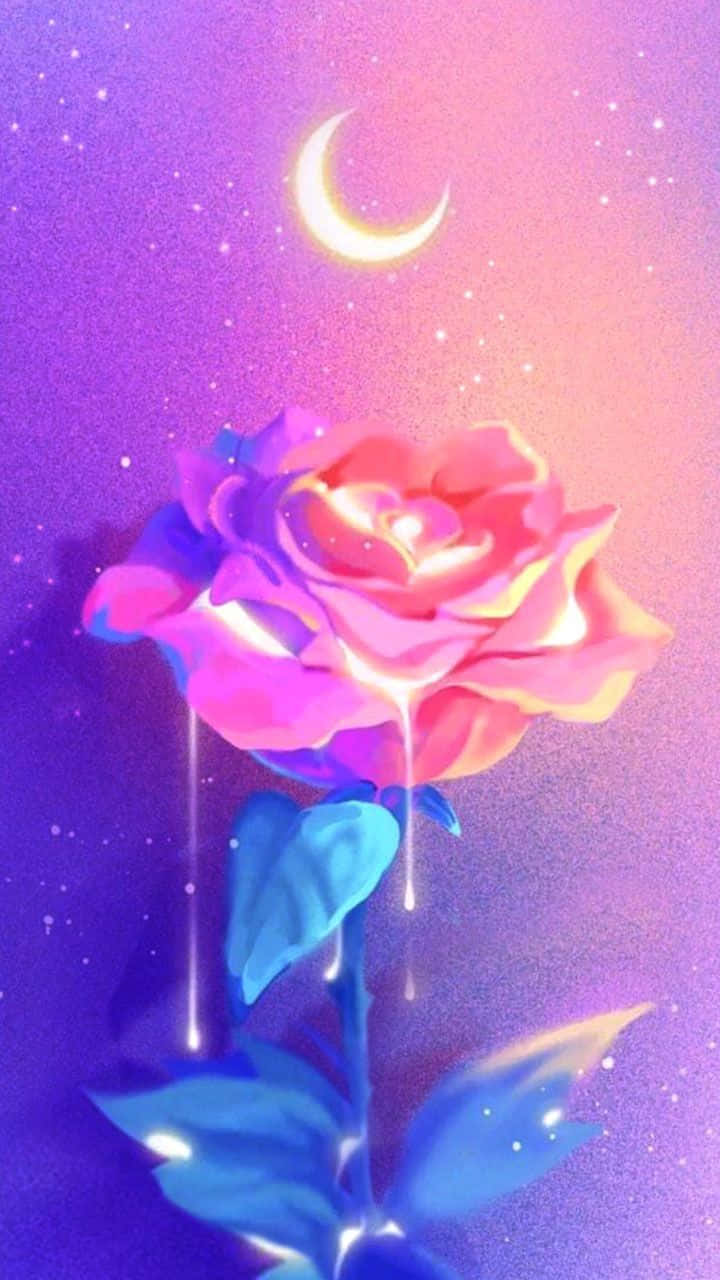 Rosa Galáctica Pastel Adorable Fondos de pantalla